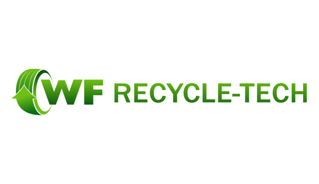 WF Recycle-Tech logo with green text and circular design