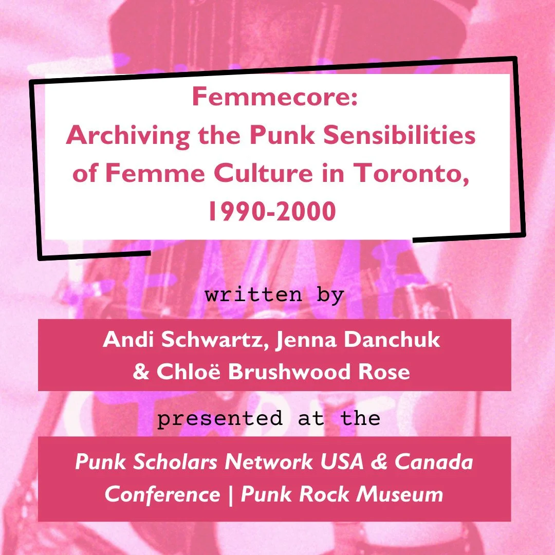 We took the Femme Story Archives project to the @punkscholarsnetwork.us conference a few weeks ago, which took place at the Punk Rock Museum in Las Vegas. What a time! 

We presented a paper called "Femmecore: Archiving the Punk Sensibilities of