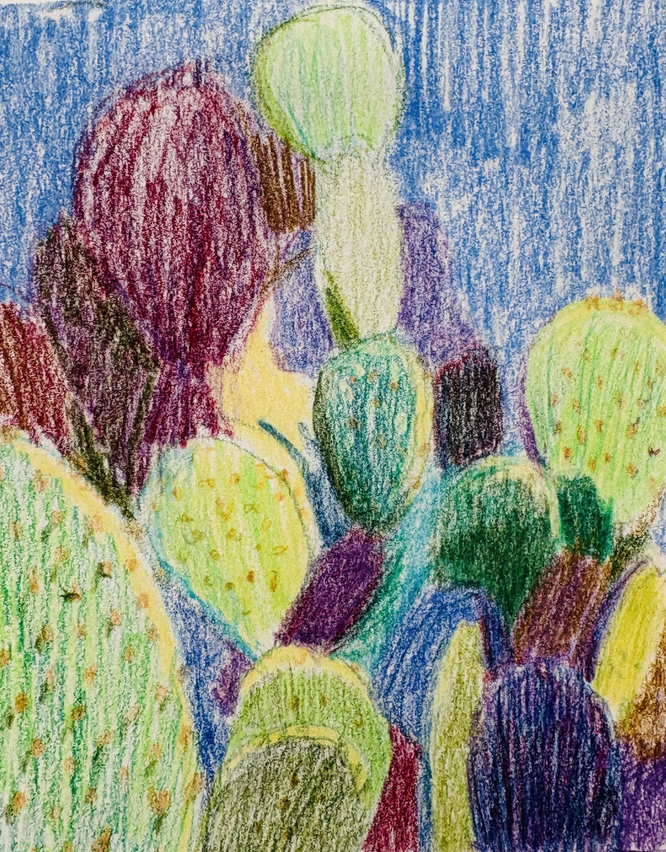 Kleurstudie, kleurpotlood