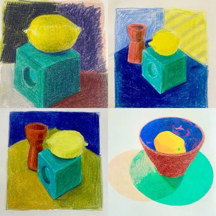 Kleurstudie, kleurpotlood