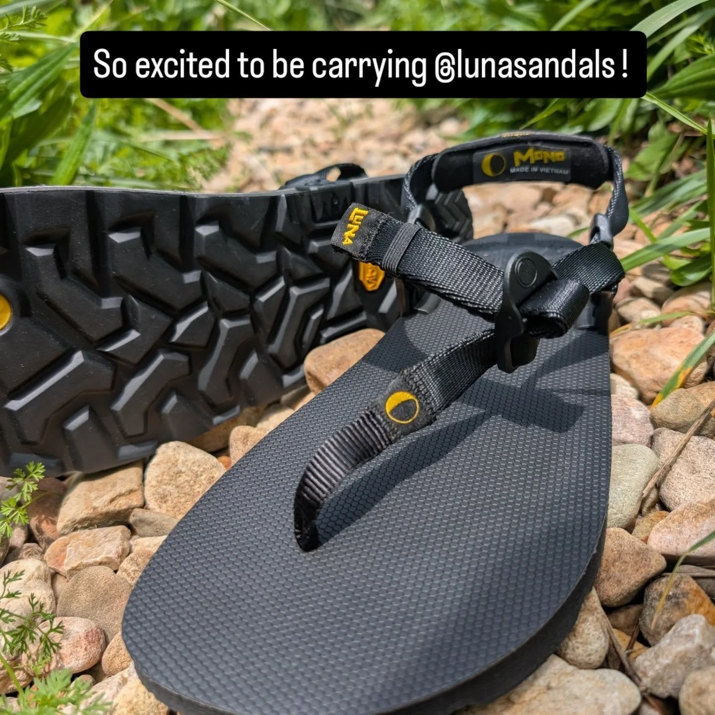 We are so happy to be featuring @lunasandals in the shop! These minimalist, anatomically designed sandals are great for any adventure on the trail, road &amp; everyday life. 

I'm pretty sure they're called Lunas because you can take them on any adve