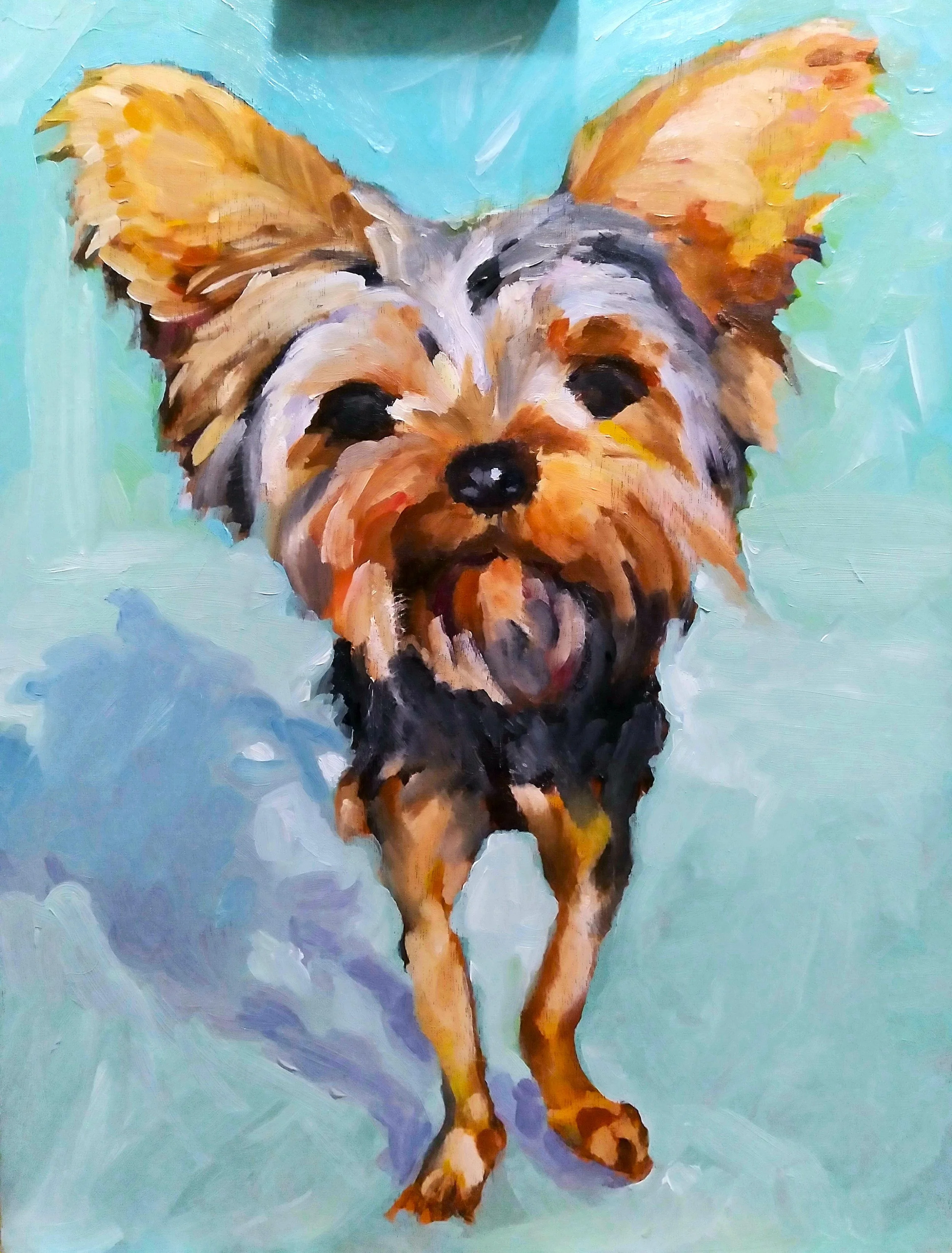 Archie, 9"x12", Oil on Wood Panel (Sold)