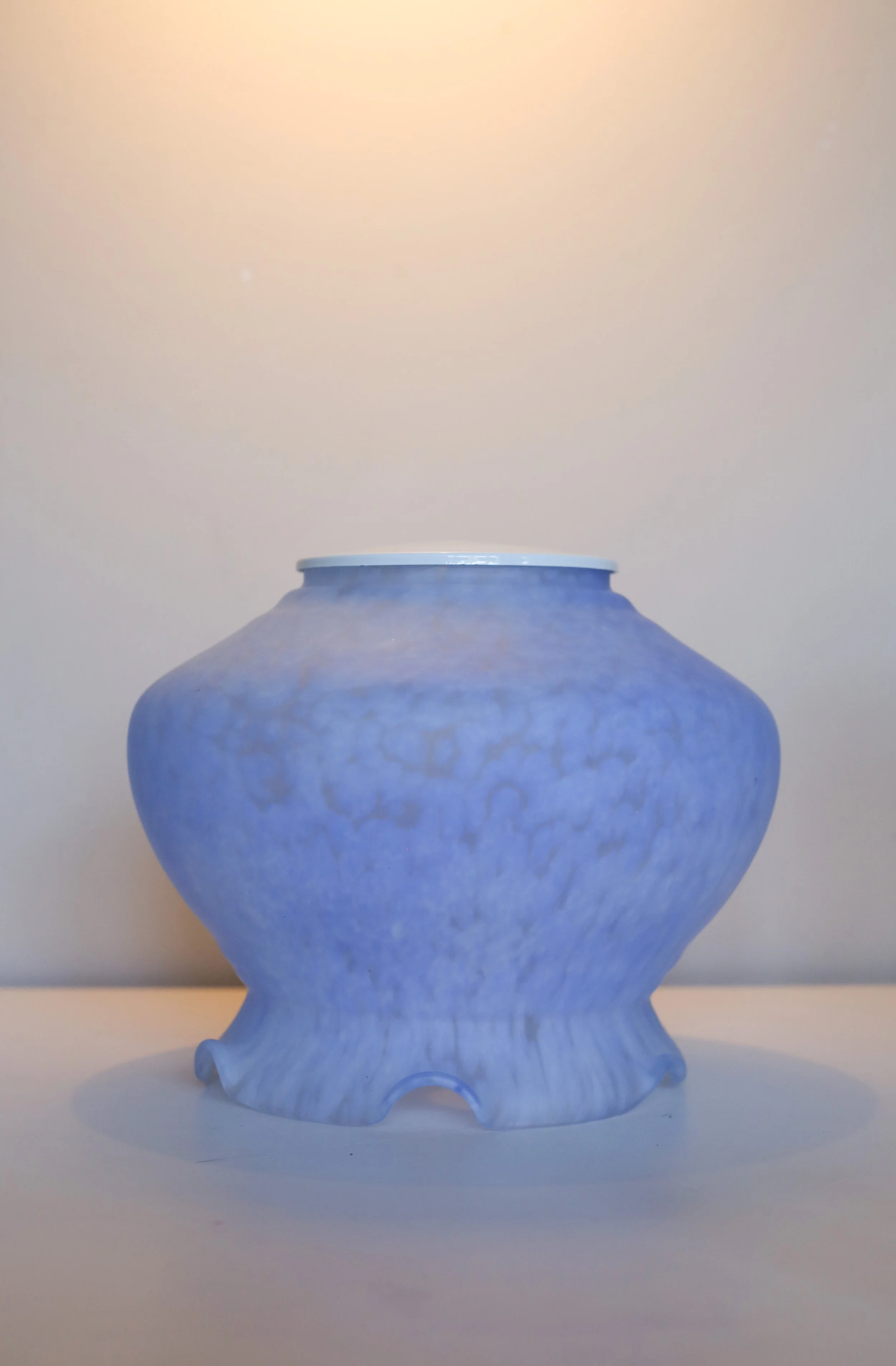 Vintage Mottled Glass Lampshade