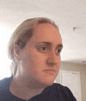 Animated gif of woman gesturing yes no maybe representing the ambivalence of sober curiosity
