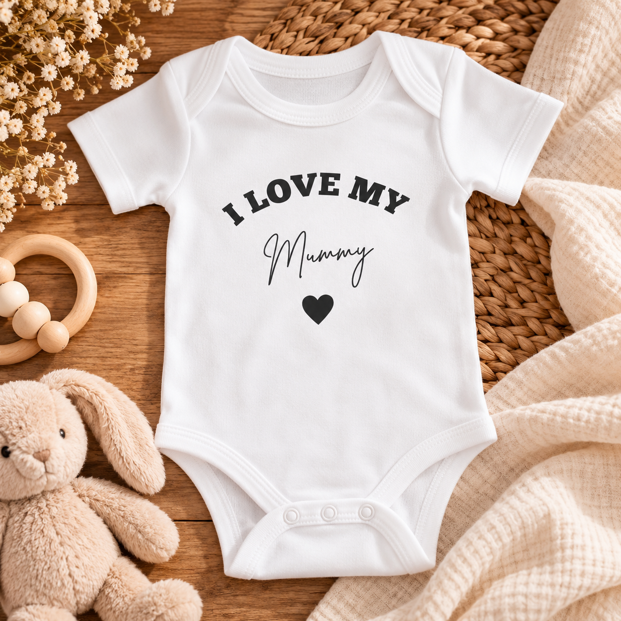 Body Bébé “I Love My Mummy” – Blanc KC-019