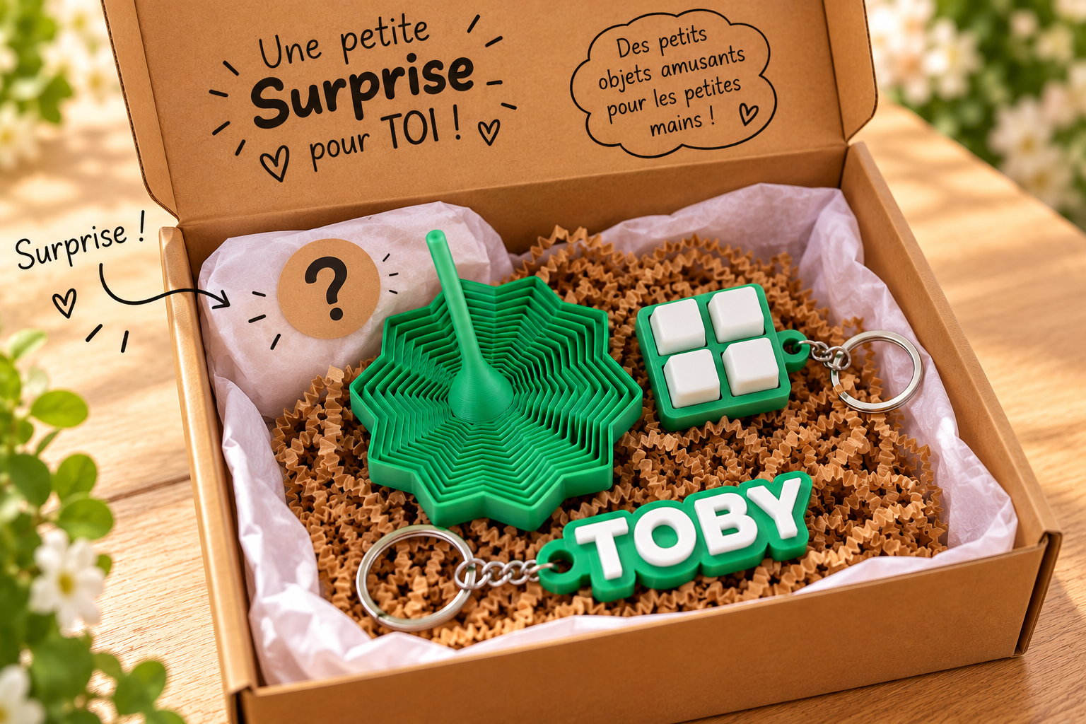 Ma Box Découverte 3D – Fidgets Personnalisés KC-023