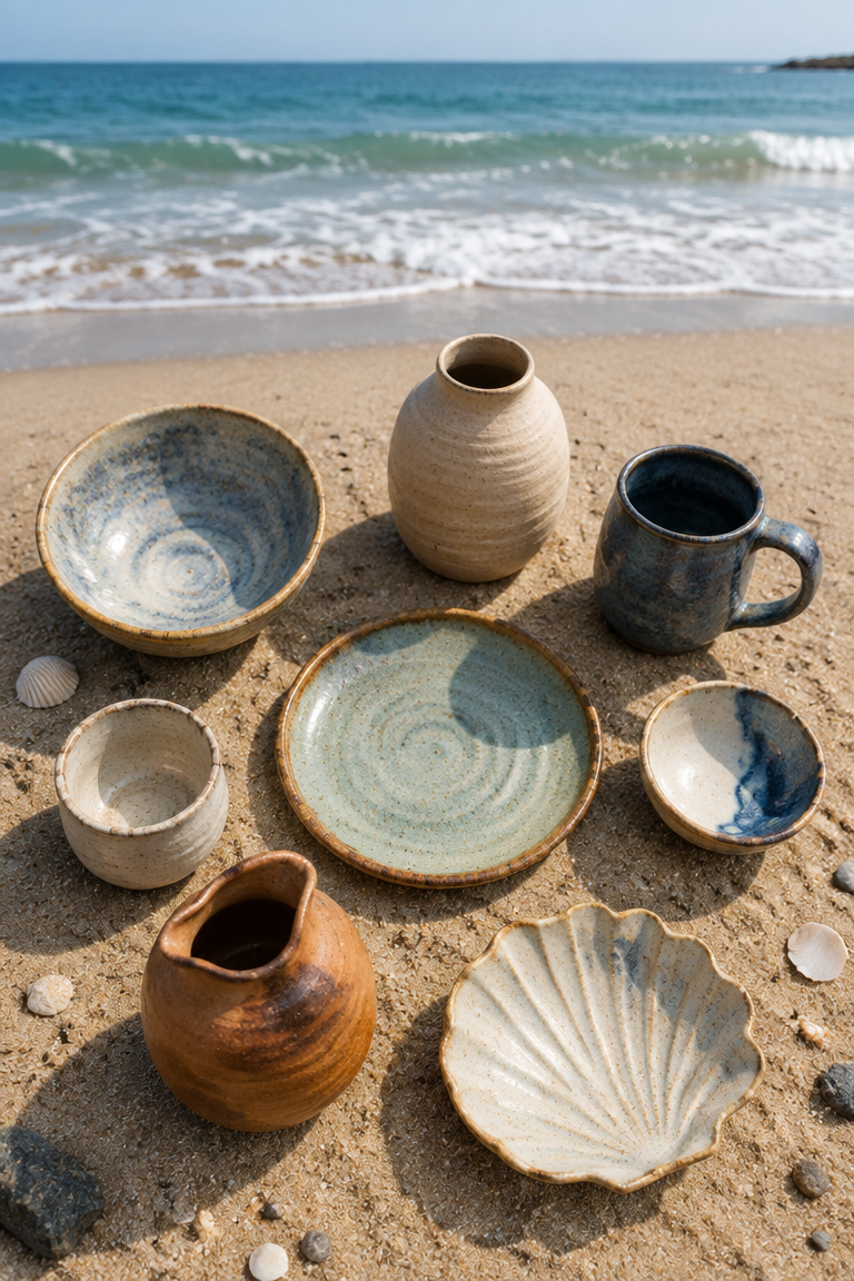 Jennifer_doumato_lamy_hand_made_pottery_in_shades_of_blue_styled_in_the_sand_with_ocean_92b0c300-88cf-4859-8843-e269c08a8341.png