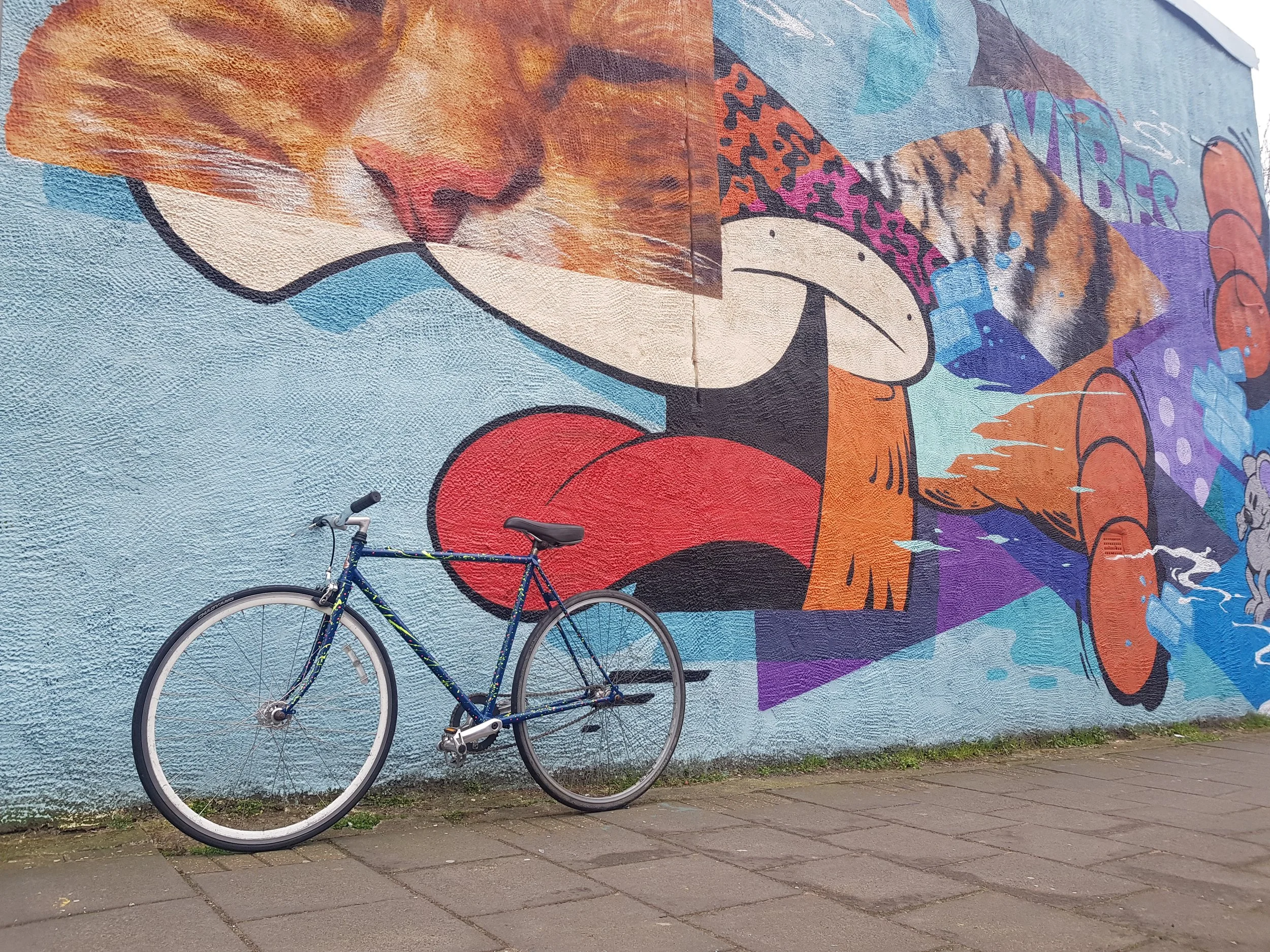 Electric splash, admired from afar