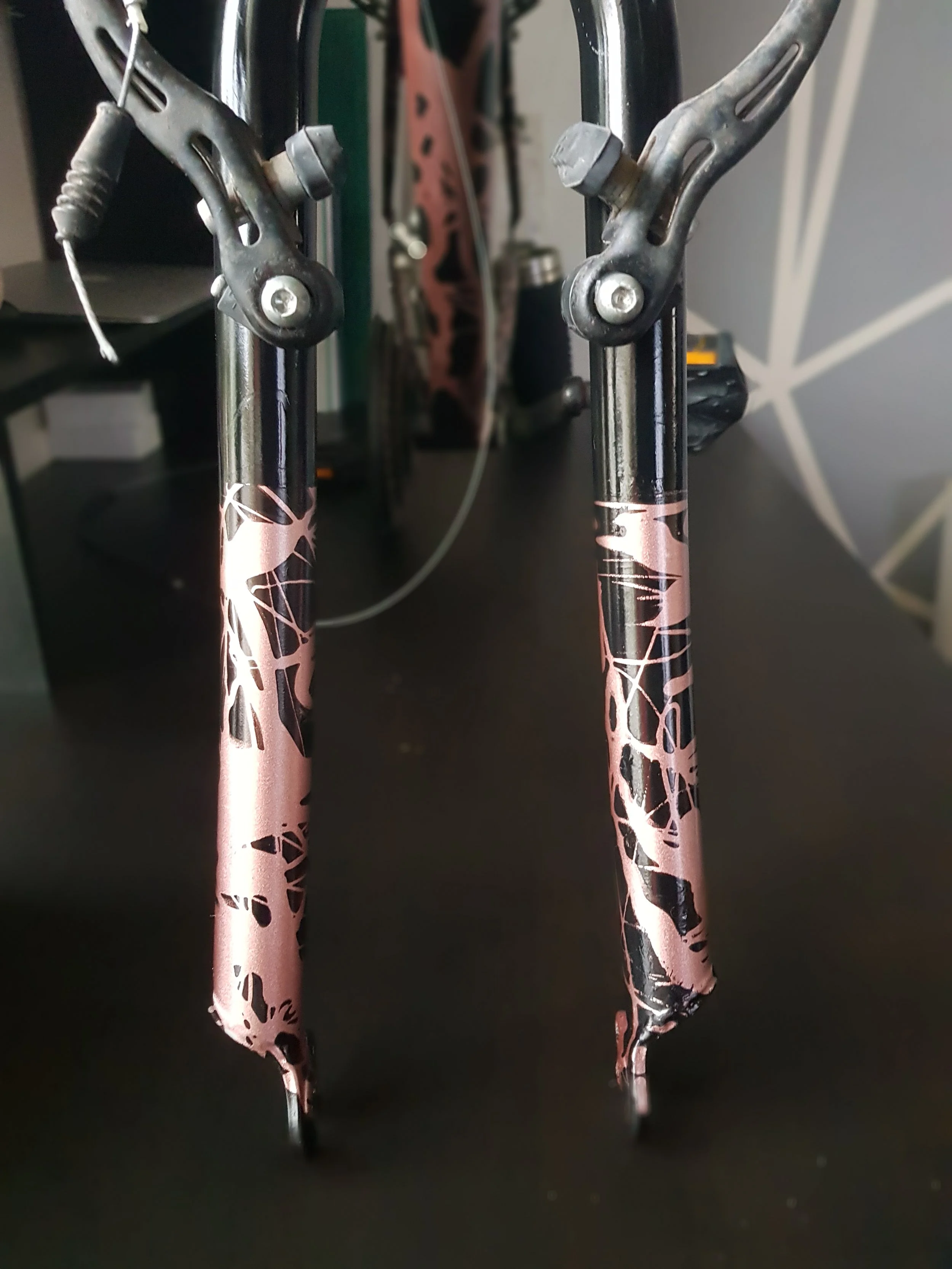 Dribble style on fork