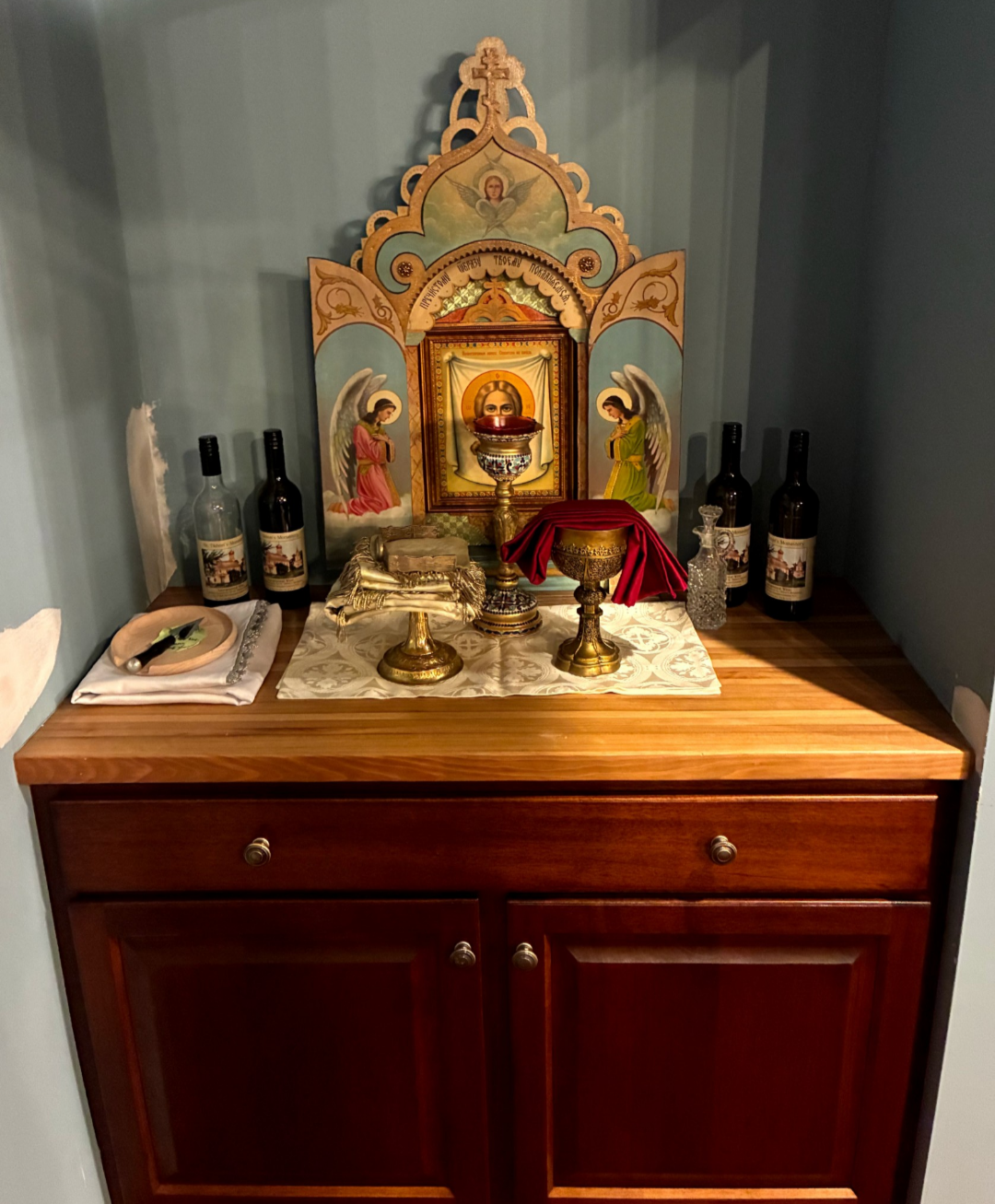 St. Tikhon's Student Chapel Proskomede Table (cabinet)