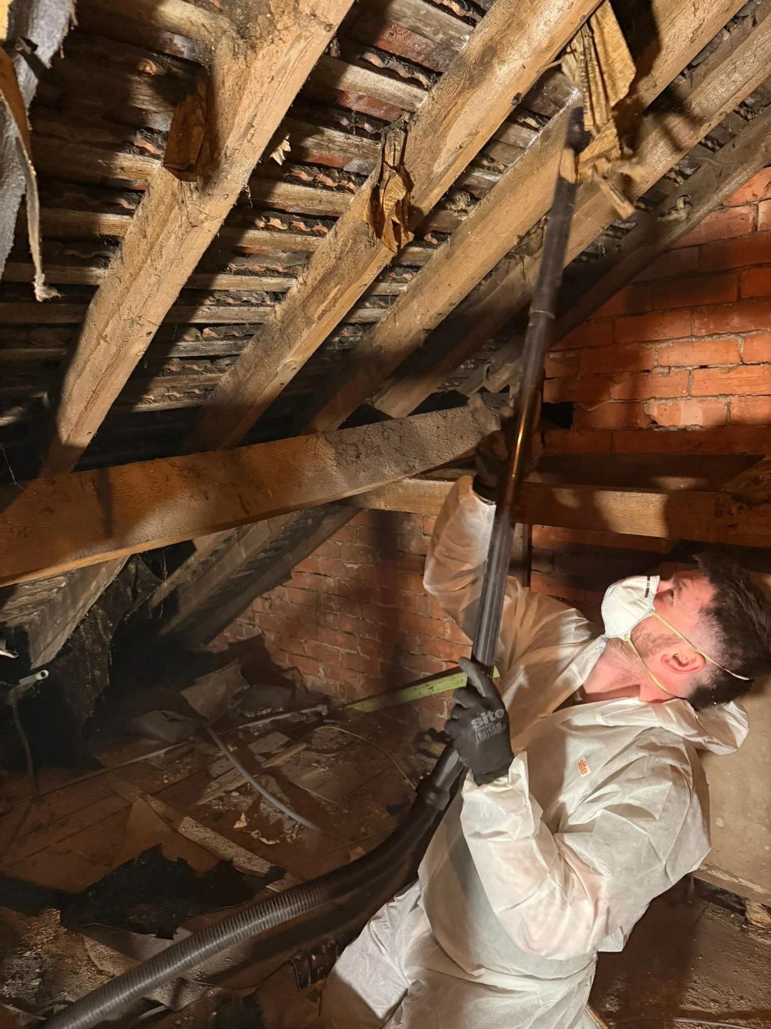 Thoroughly clean and remove all dust and debris safely