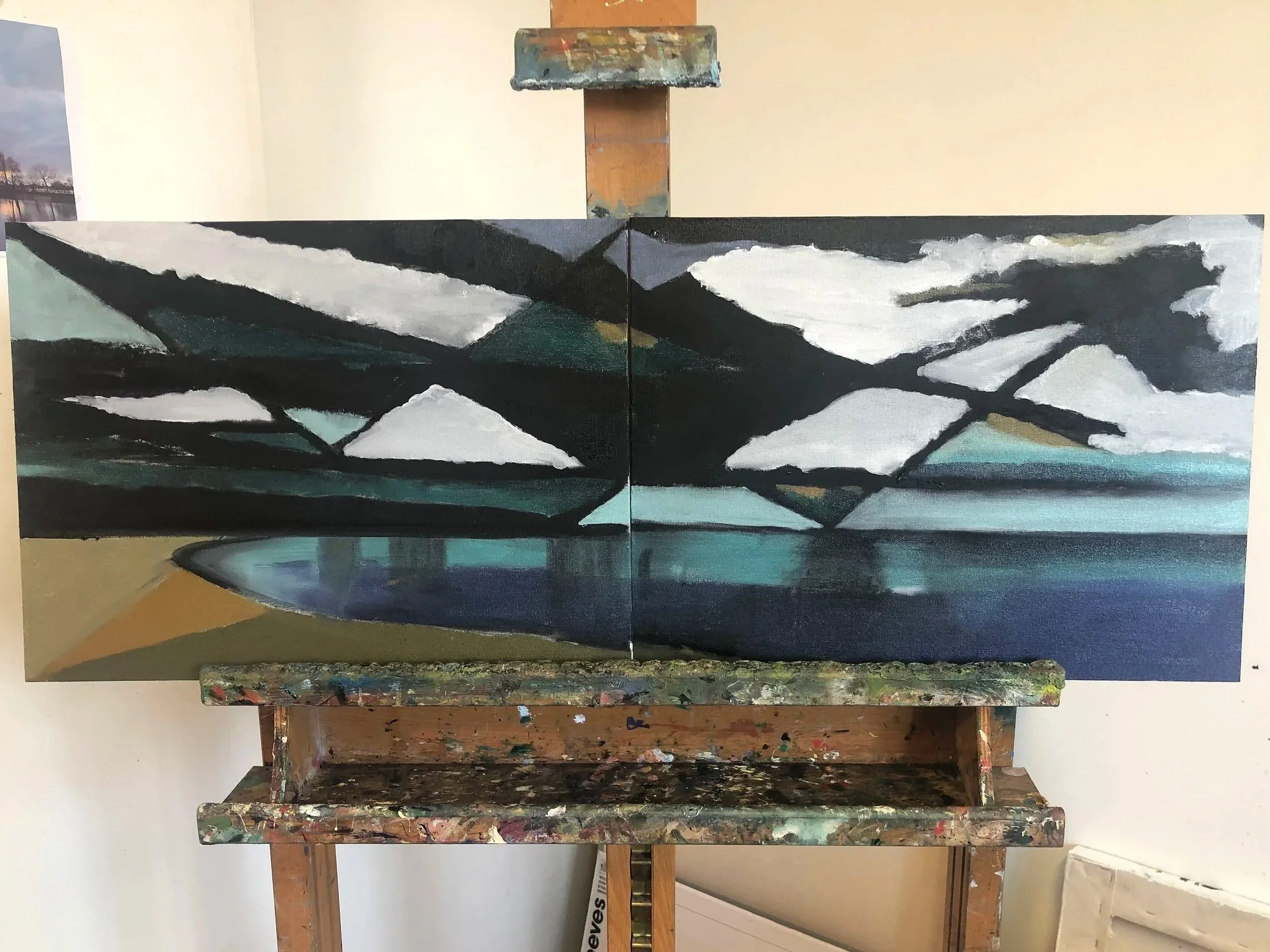 Oil on canvas diptych (2021) - presentation 1 of 4