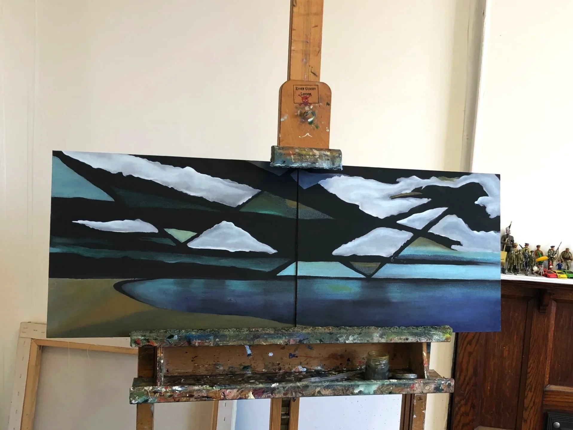 Oil on canvas (2021)  diptych 4 of 4 presentations