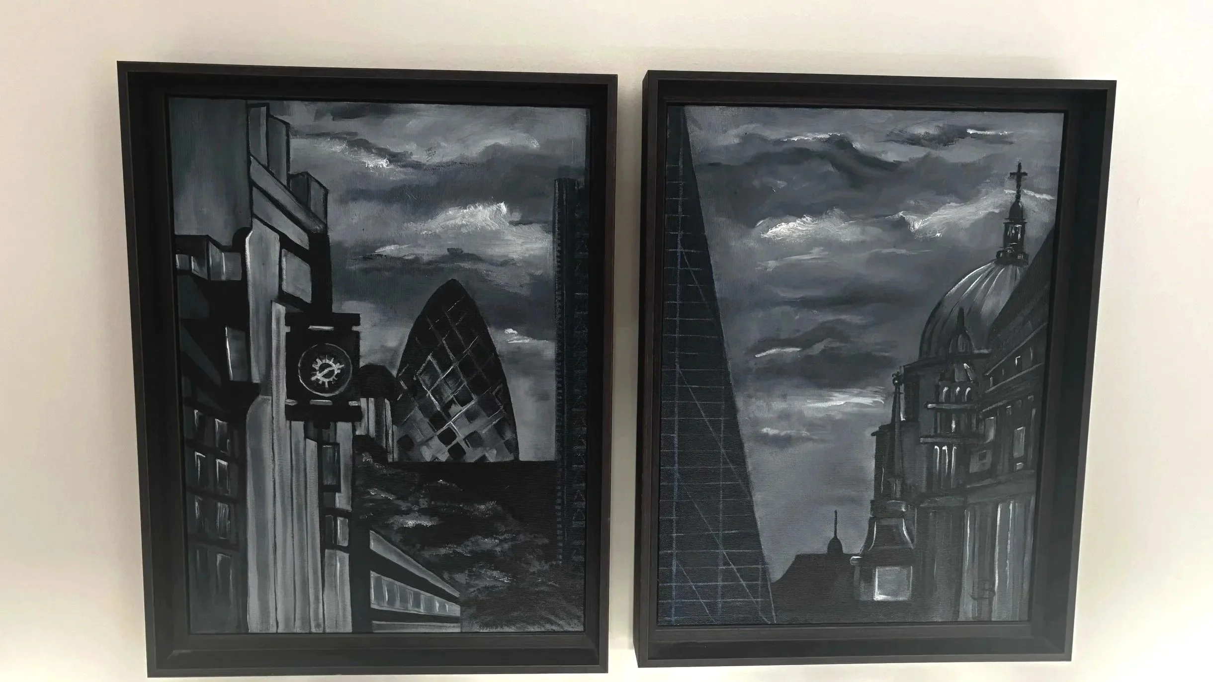 Oil on canvas diptych ((2021)