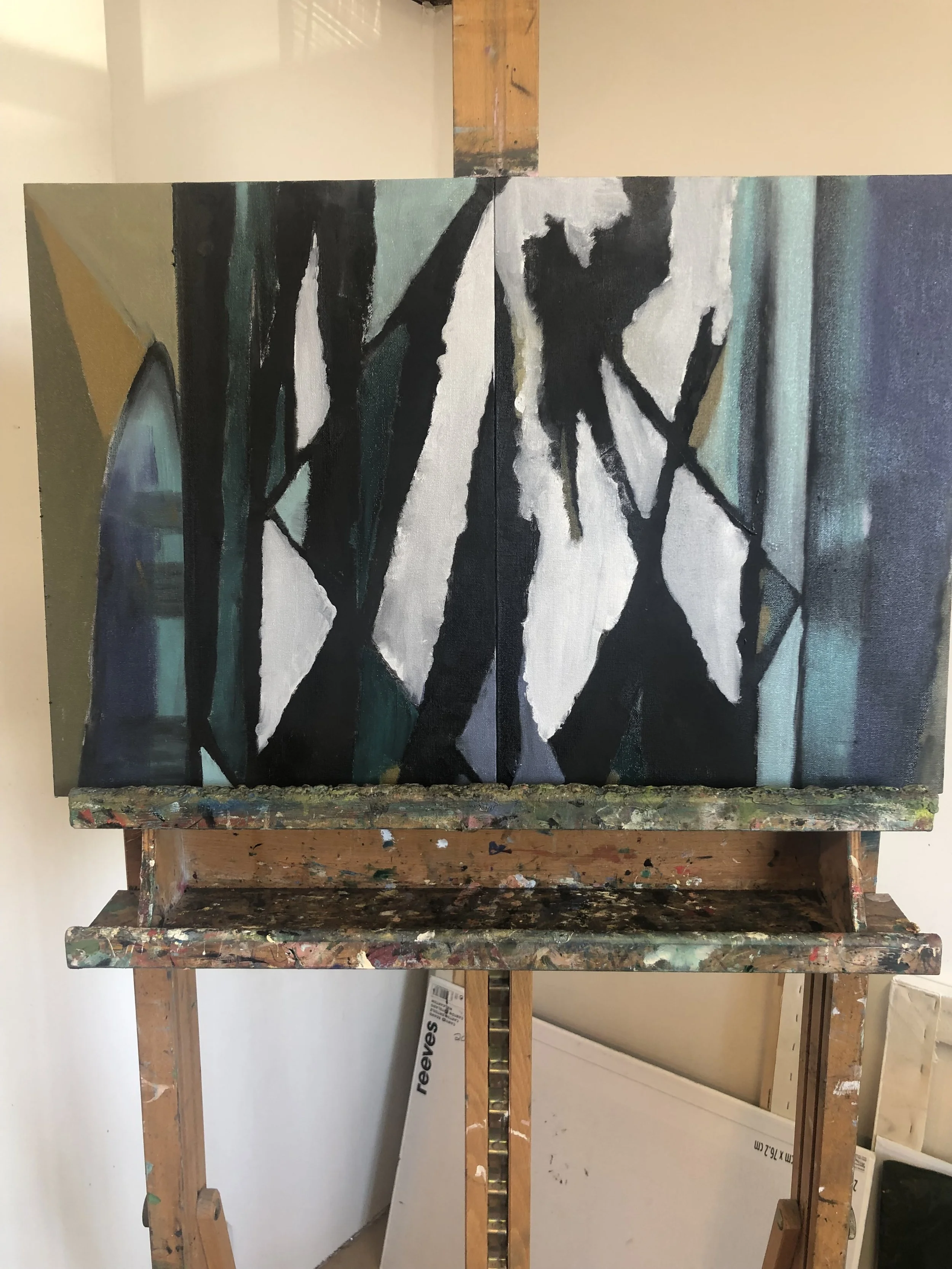 Oil on canvas diptych (2021) - 2 of 4 presentations