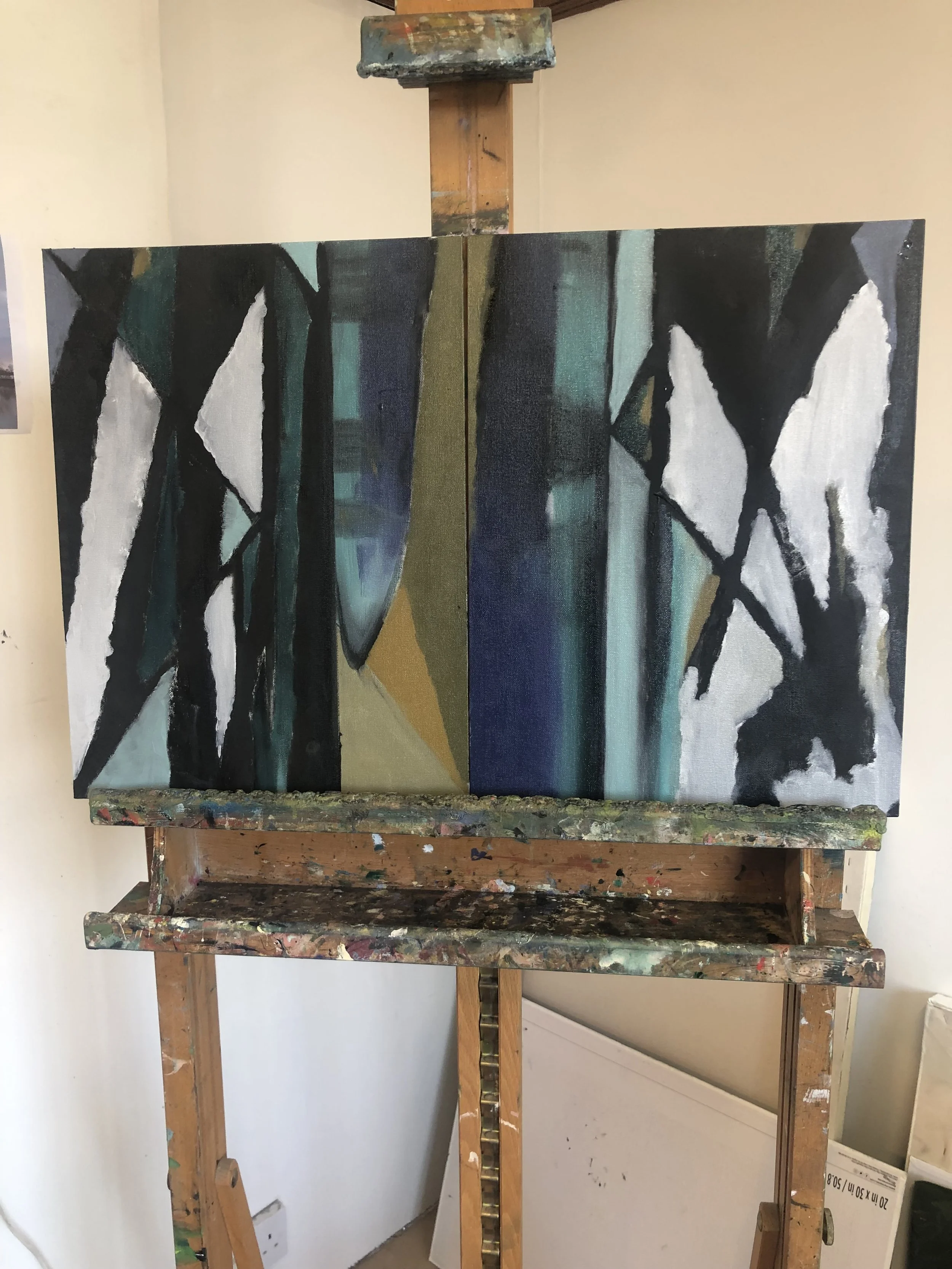 Oil on canvas diptych (2021) - 3 of 4 presentations