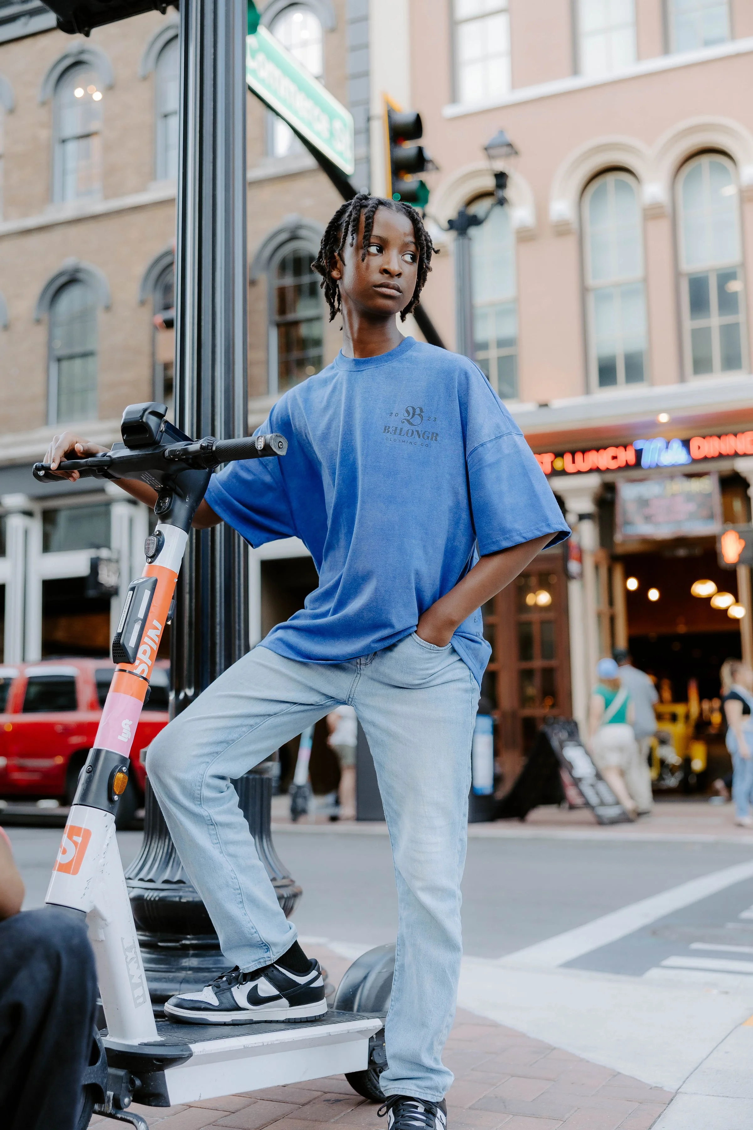 Acid Washed Blue “Forgiven For Good” Oversized Tee