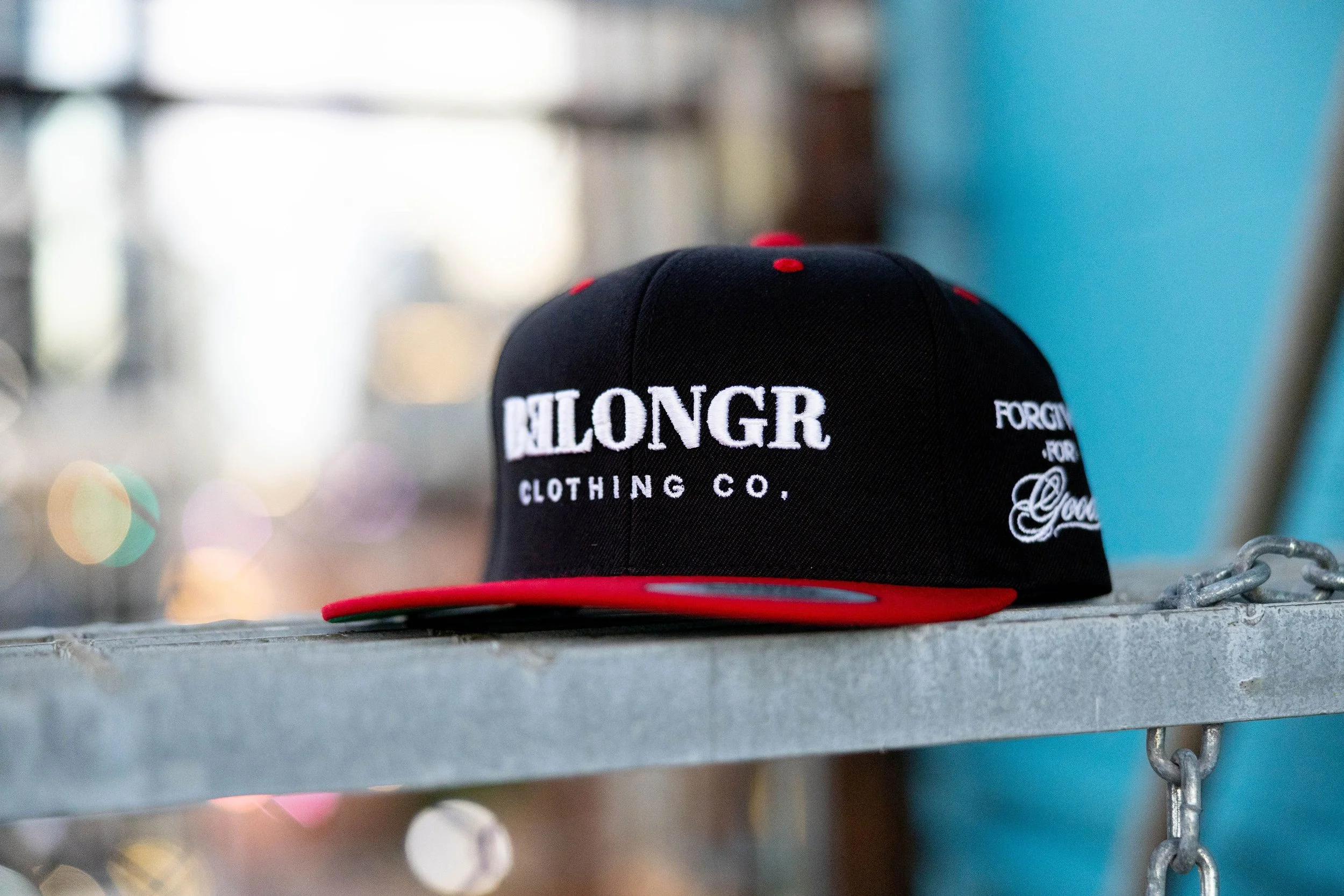 Red & Black Signature Embroidered Snapback