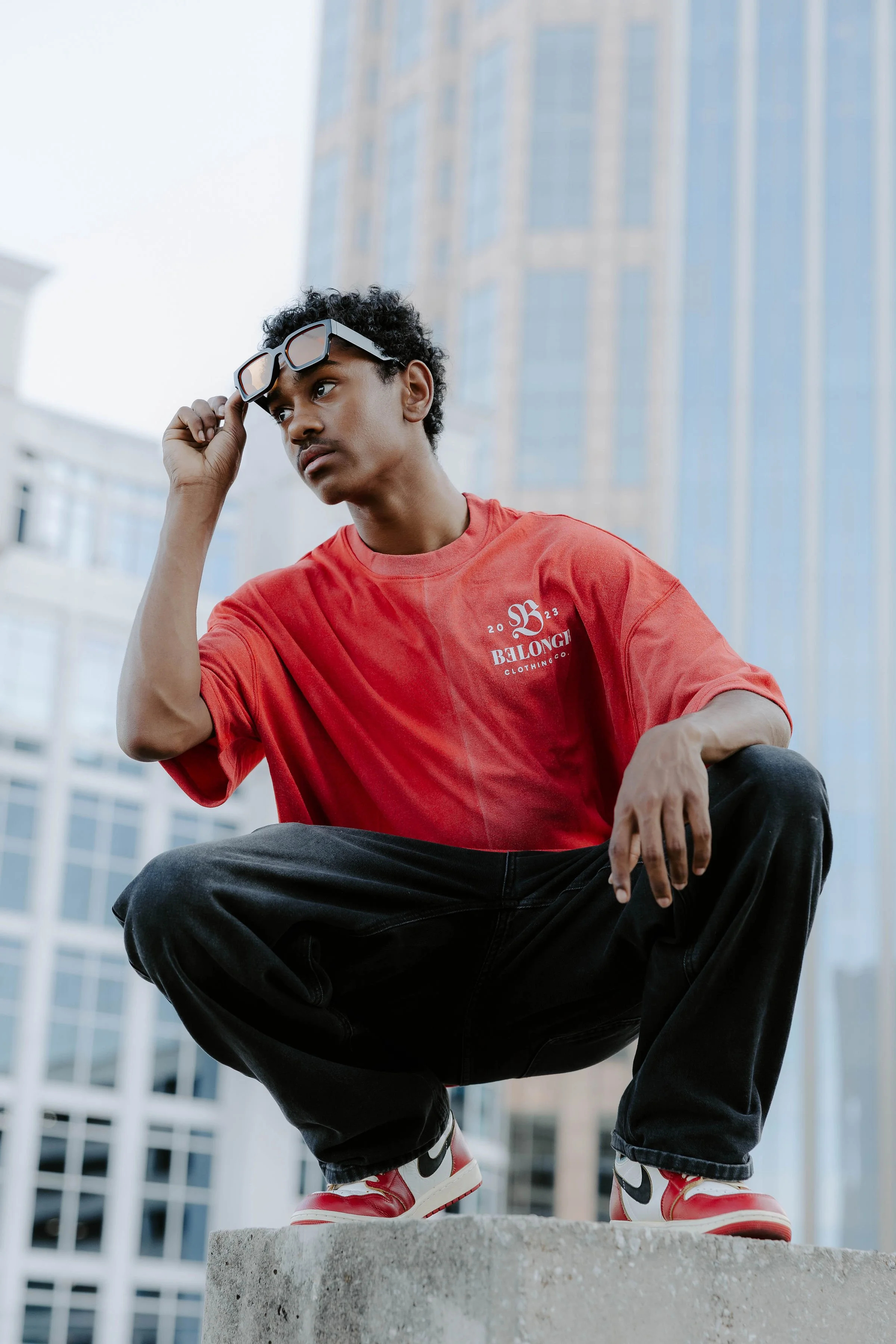 Acid Washed Red “Forgiven For Good” Oversized Tee