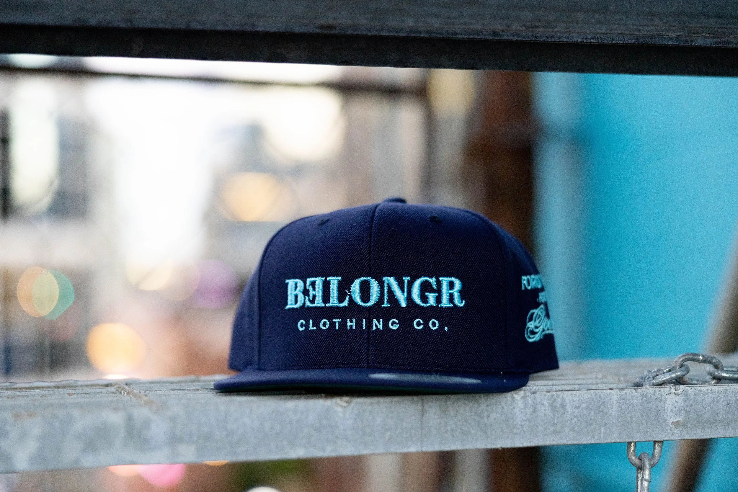 Navy Signature Embroidered Snapback