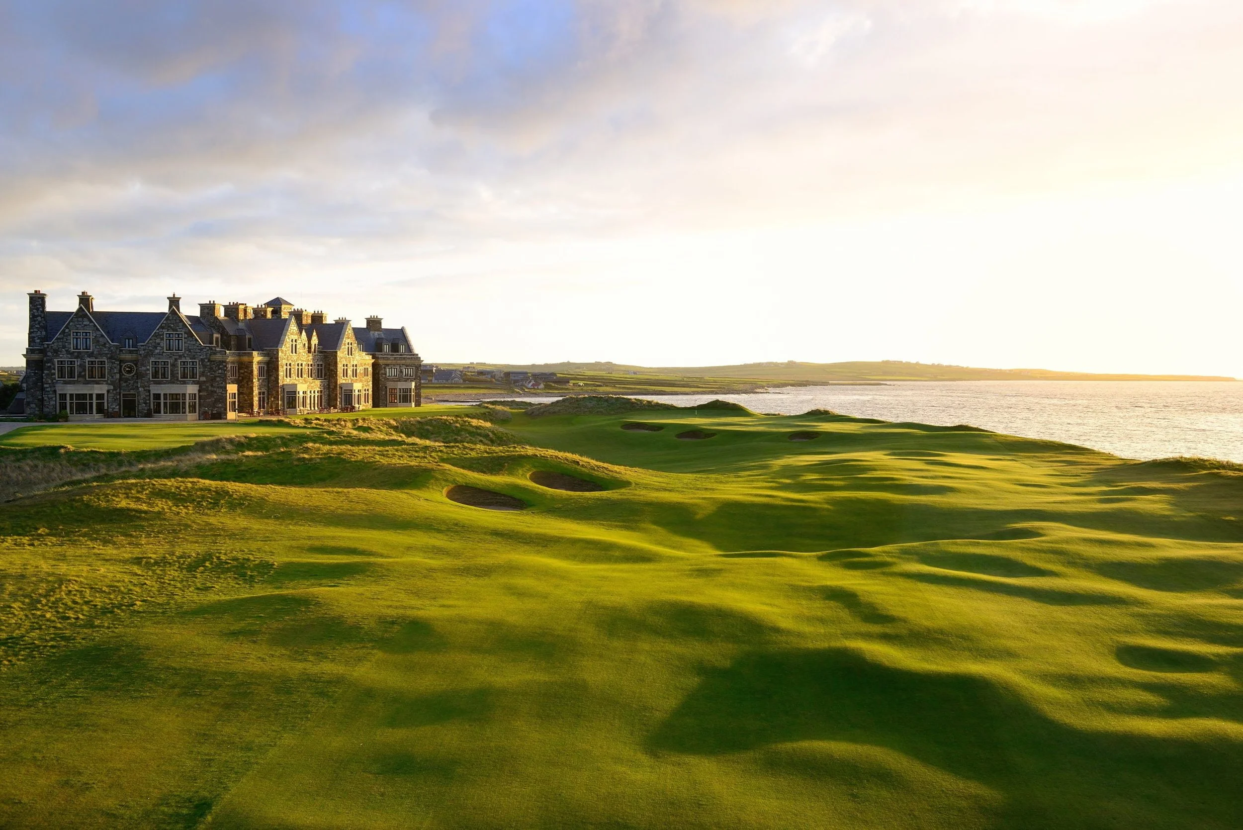 golf course and building at doonbeg golf course