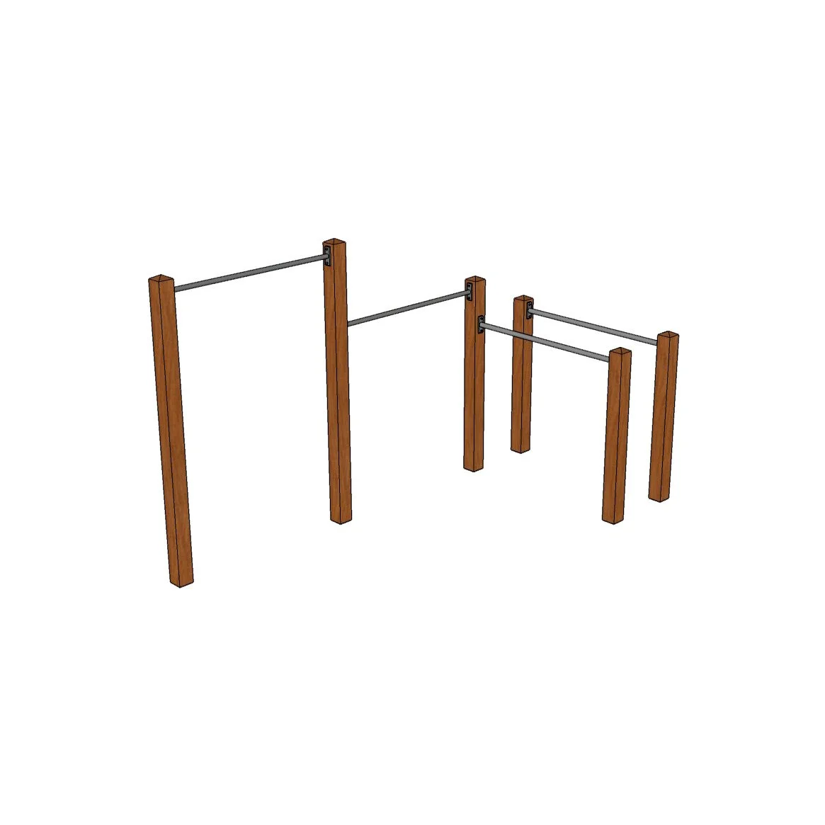 Garden double pull up bar and dip bars (TB-00004)