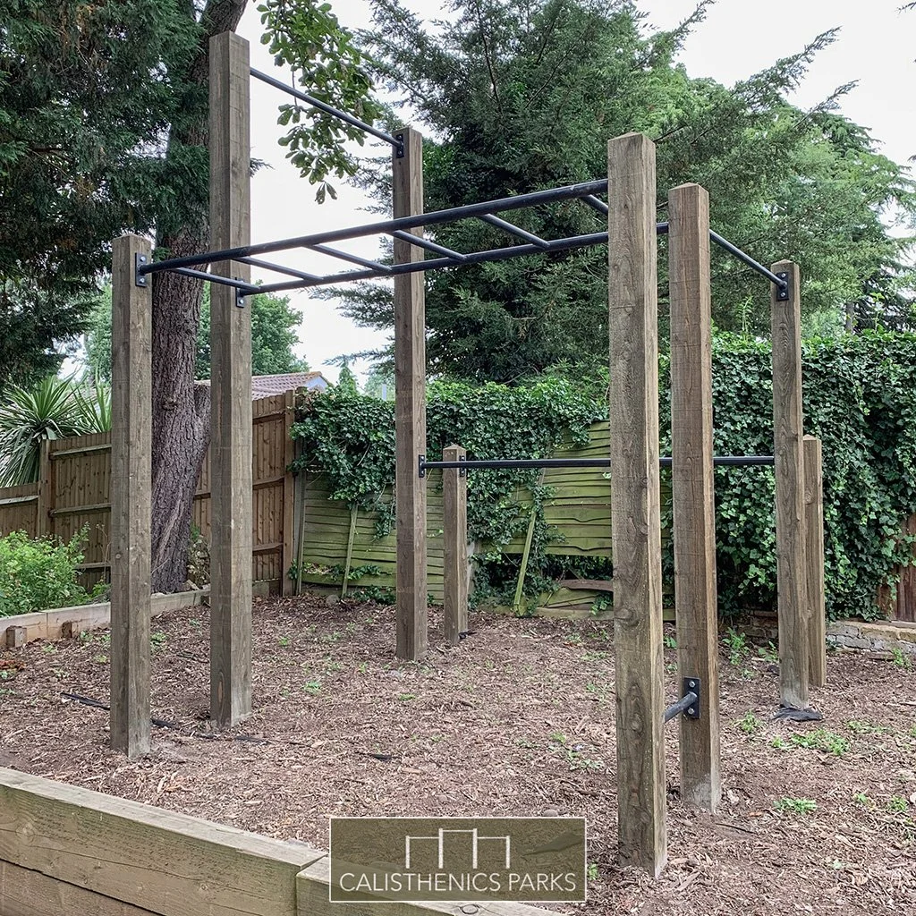047 2019 garden monkey bars, high bar, pull up bar and XL dip bars installation - Calisthenics Parks.jpg
