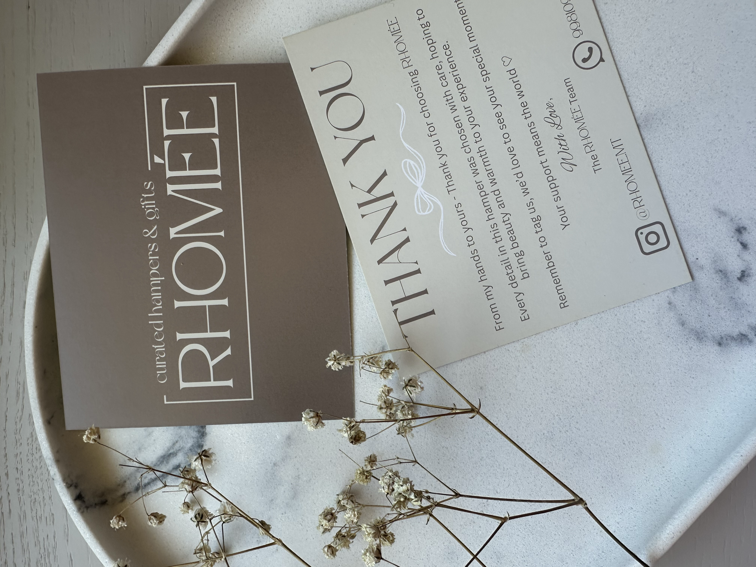 Thank you Cards for Rhomee