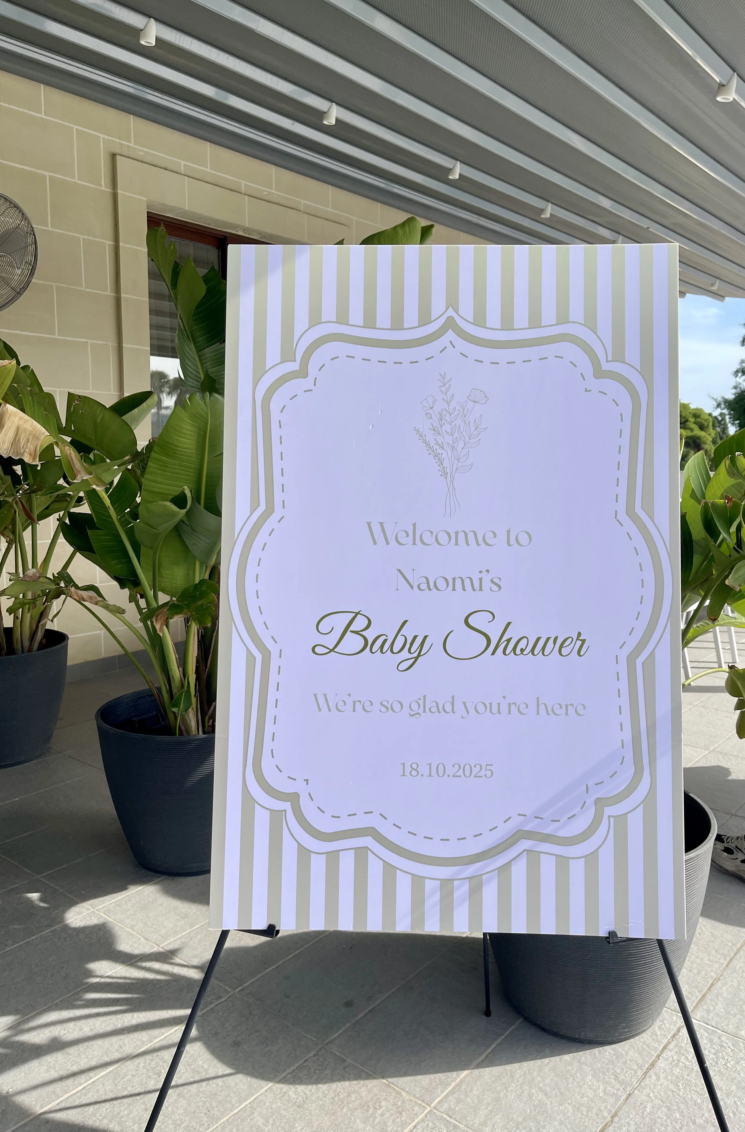 Baby Shower Welcome Sign