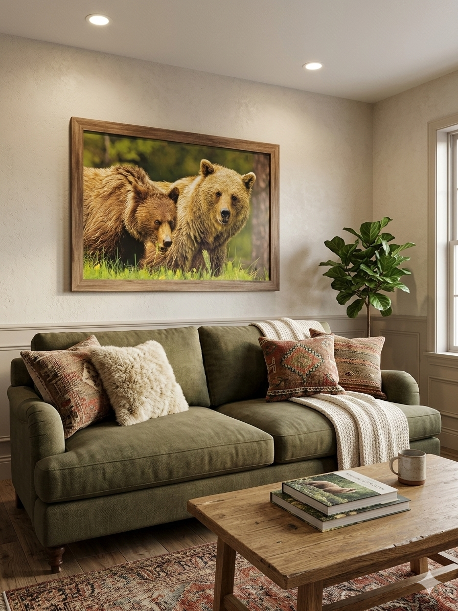 Bear Photo Framed Wall Art by Terry Parker