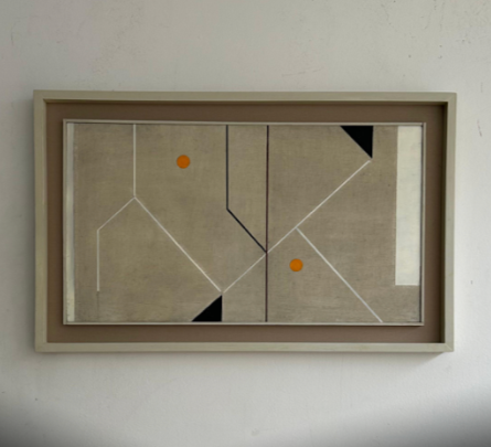 Yellow Parallel (Height 70 cms x Length 43 cms)