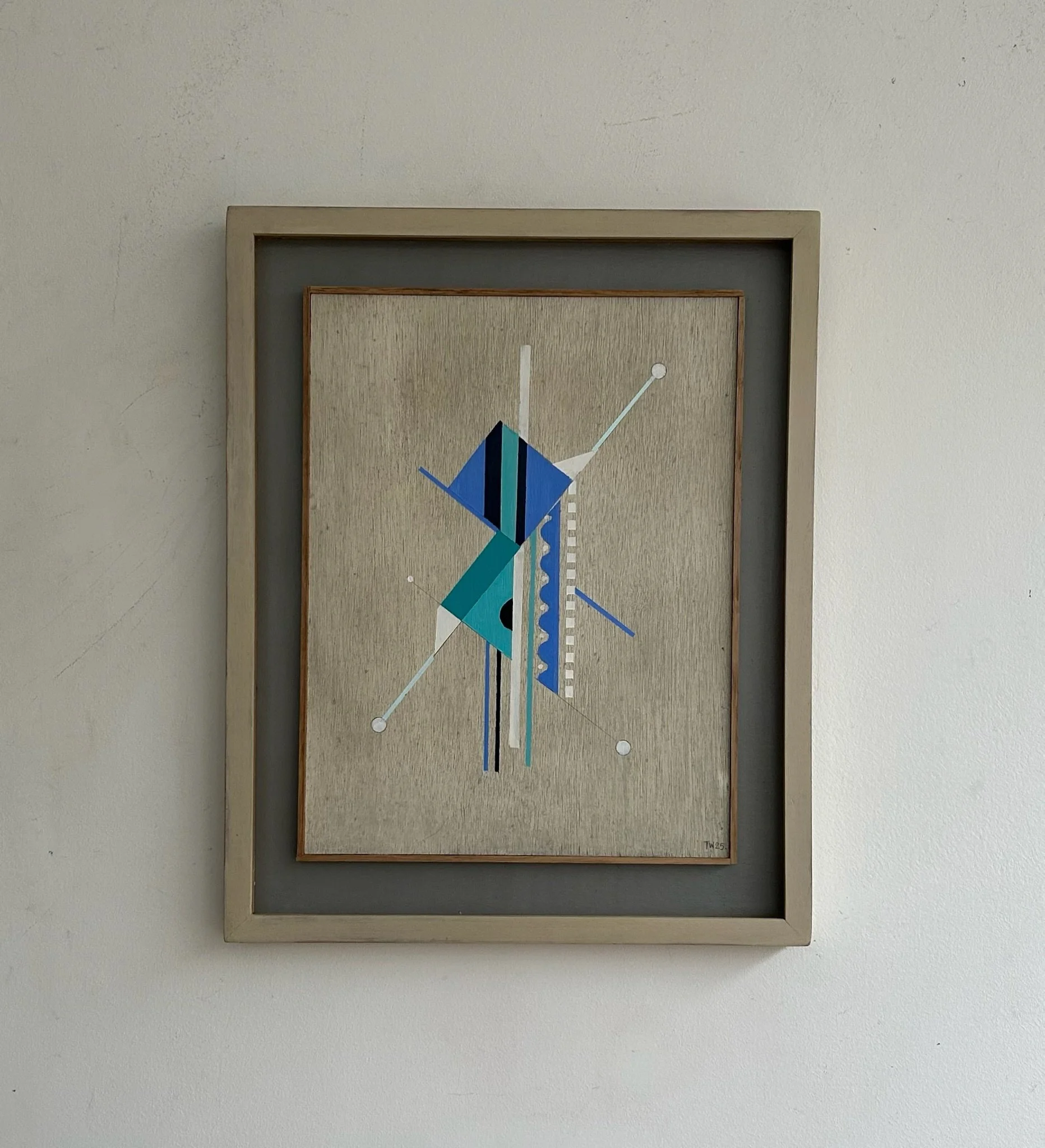 Orthogonal Blue 
(Height 54 cms x Length 44 cms)