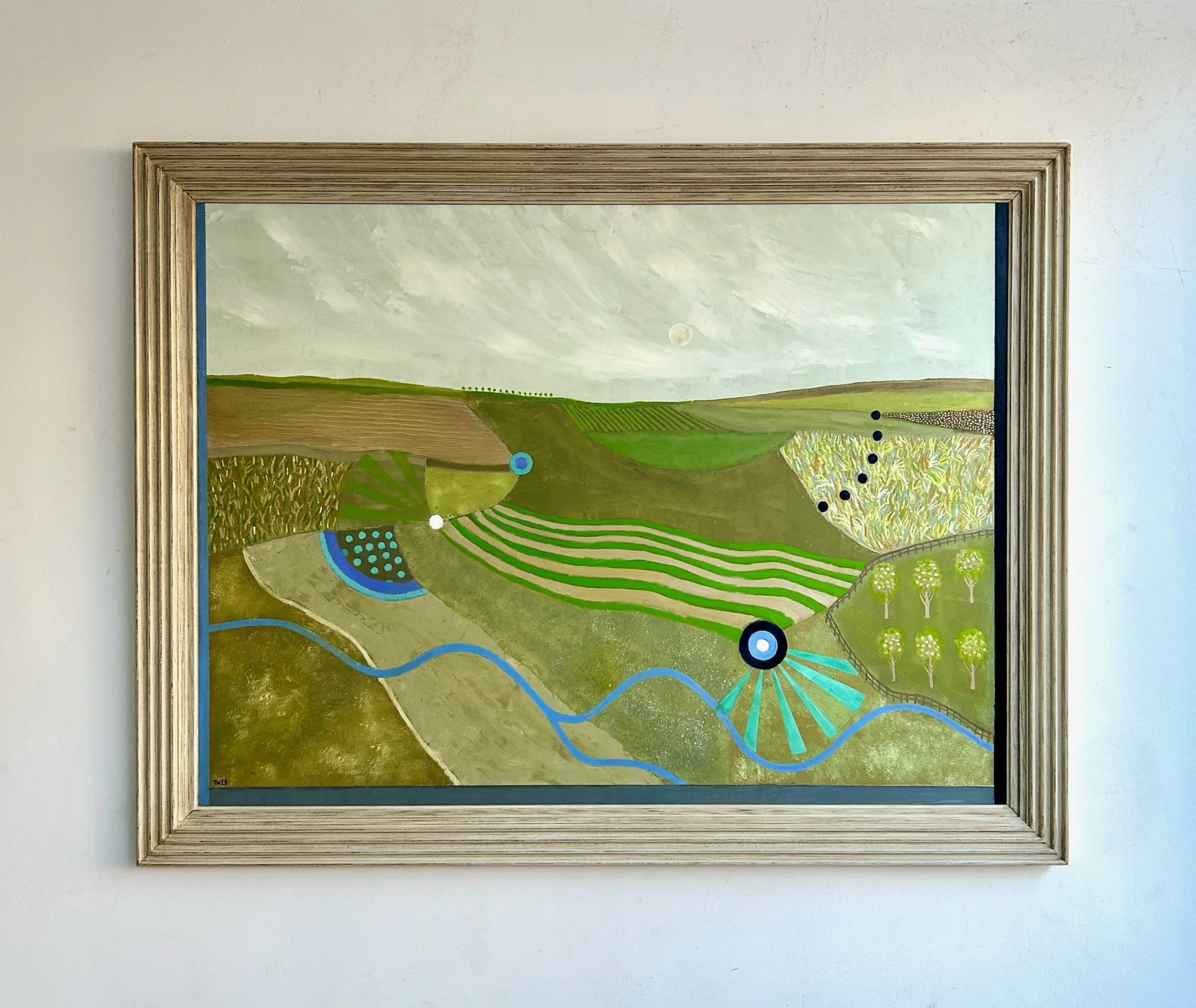 A Wiltshire Stream 
(Height - 104 cos x Length 34 cms)