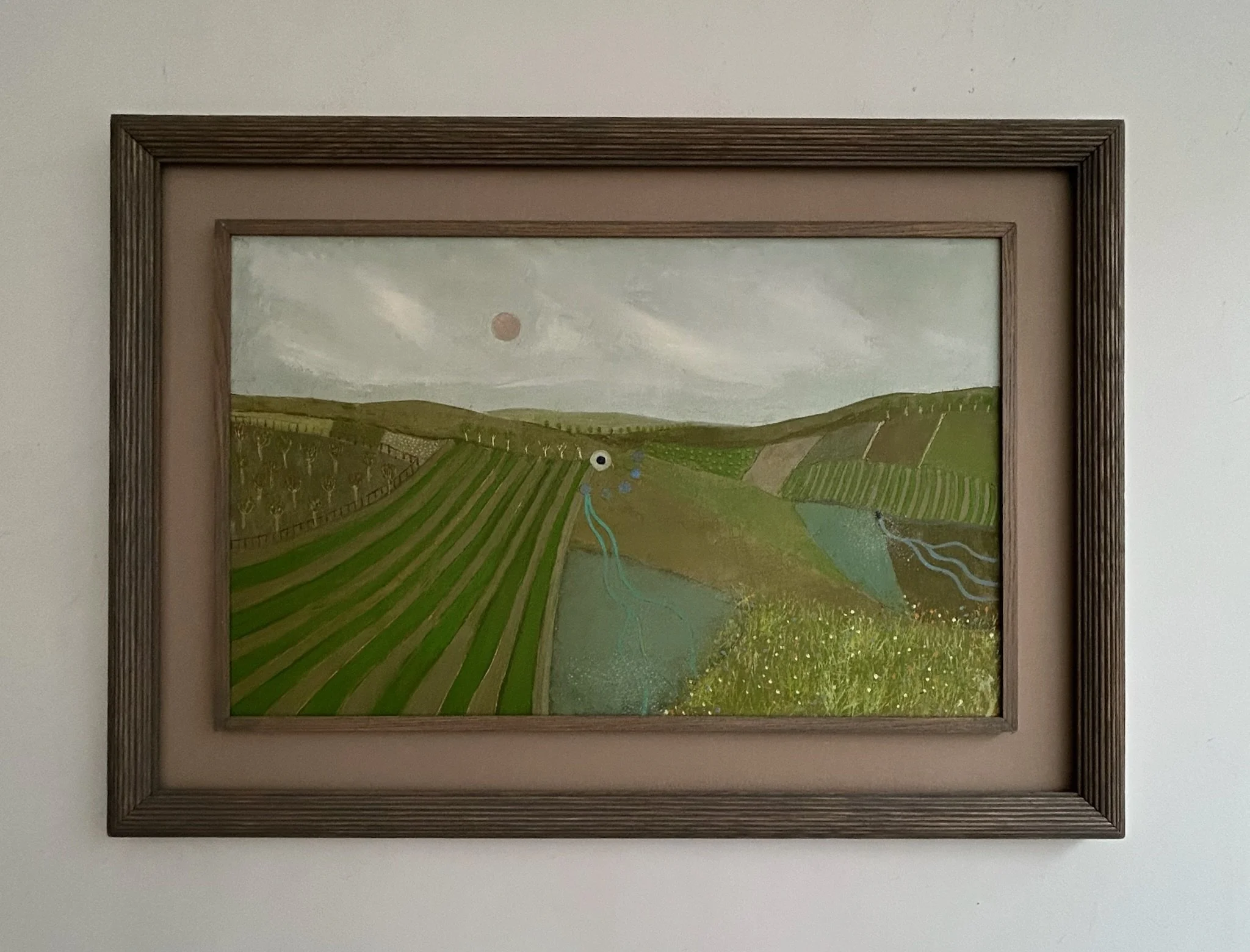 Wiltshire Stream 
(Height 87 cms x Length 62 cms)