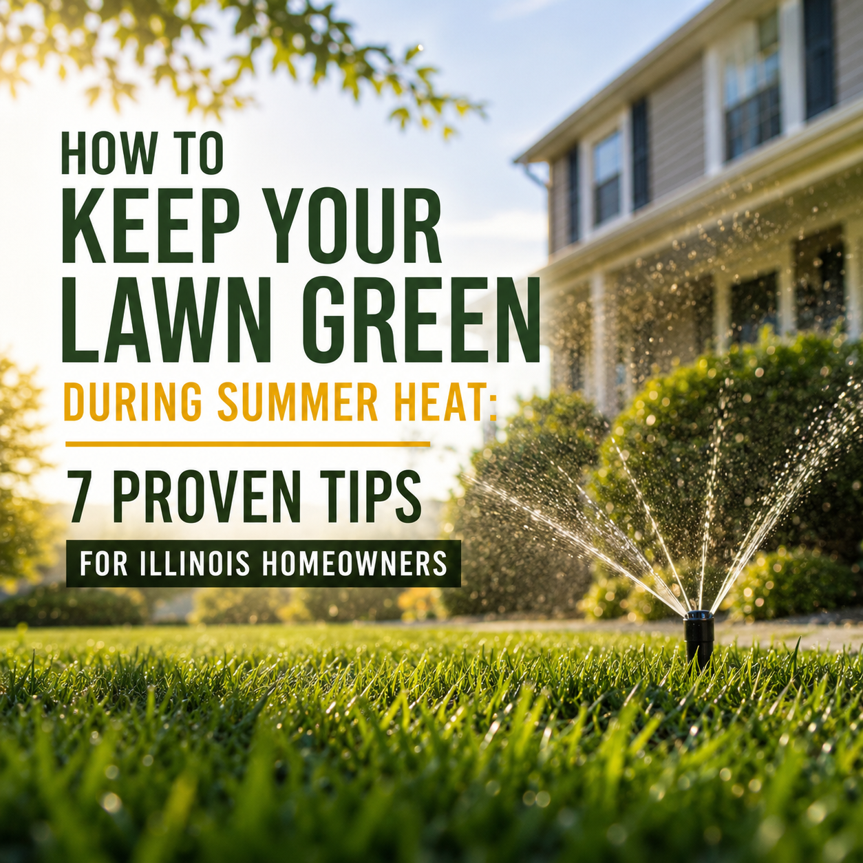 How to Keep Your Lawn Green During Summer Heat: 7 Proven Tips for Illinois Homeowners