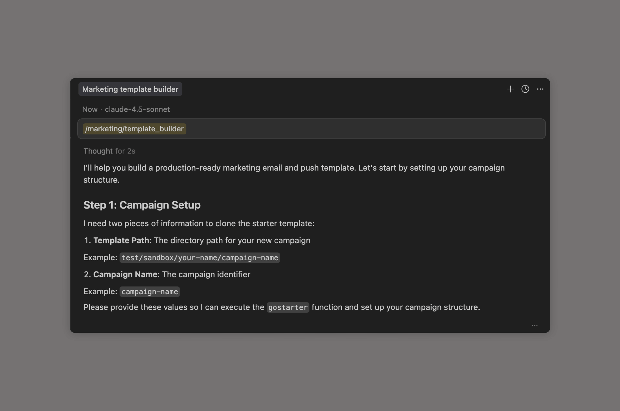 Use Case: AI for Email Templates