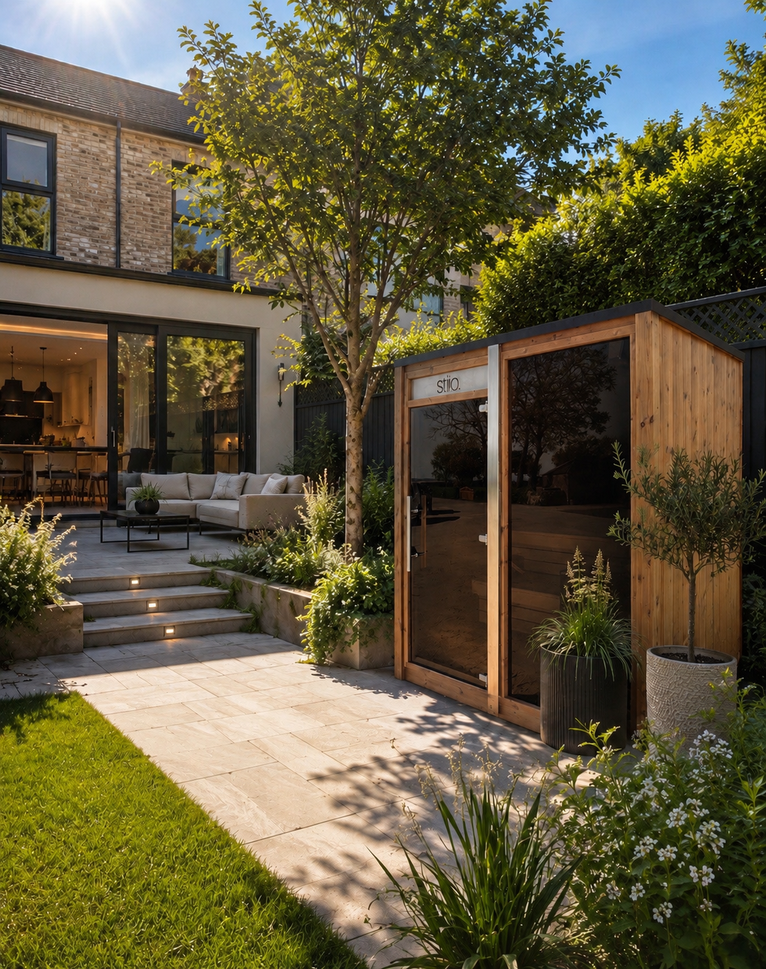 still electric cube sauna garden.png