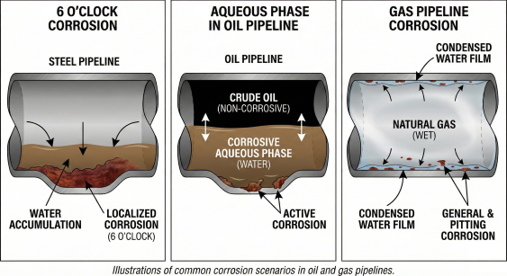 Why Pipelines Only Corrode When Free Water Is Present