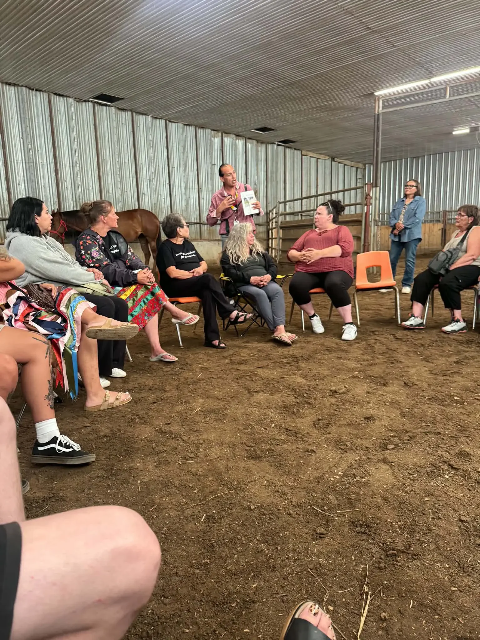 Wah Pow Staff Development - Horse Therapy in Kanai First Nation