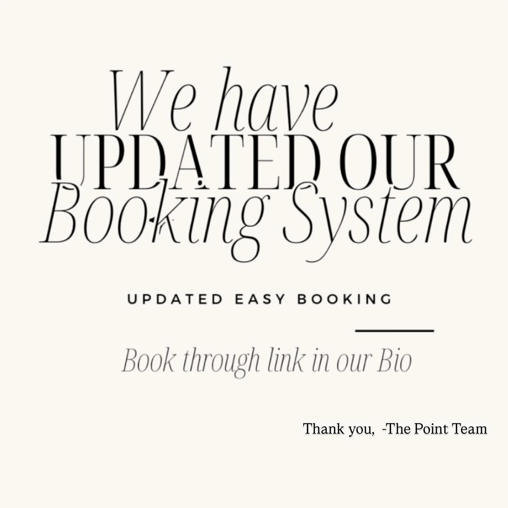 ✨New booking system is live!✨

Scheduling your spa appointments is now quicker and easier than ever! 

🗓️ Book online anytime
🤍 Real time availability 
⏰ Appointment reminders via email and text message 

Link in bio to book your next moment of rel