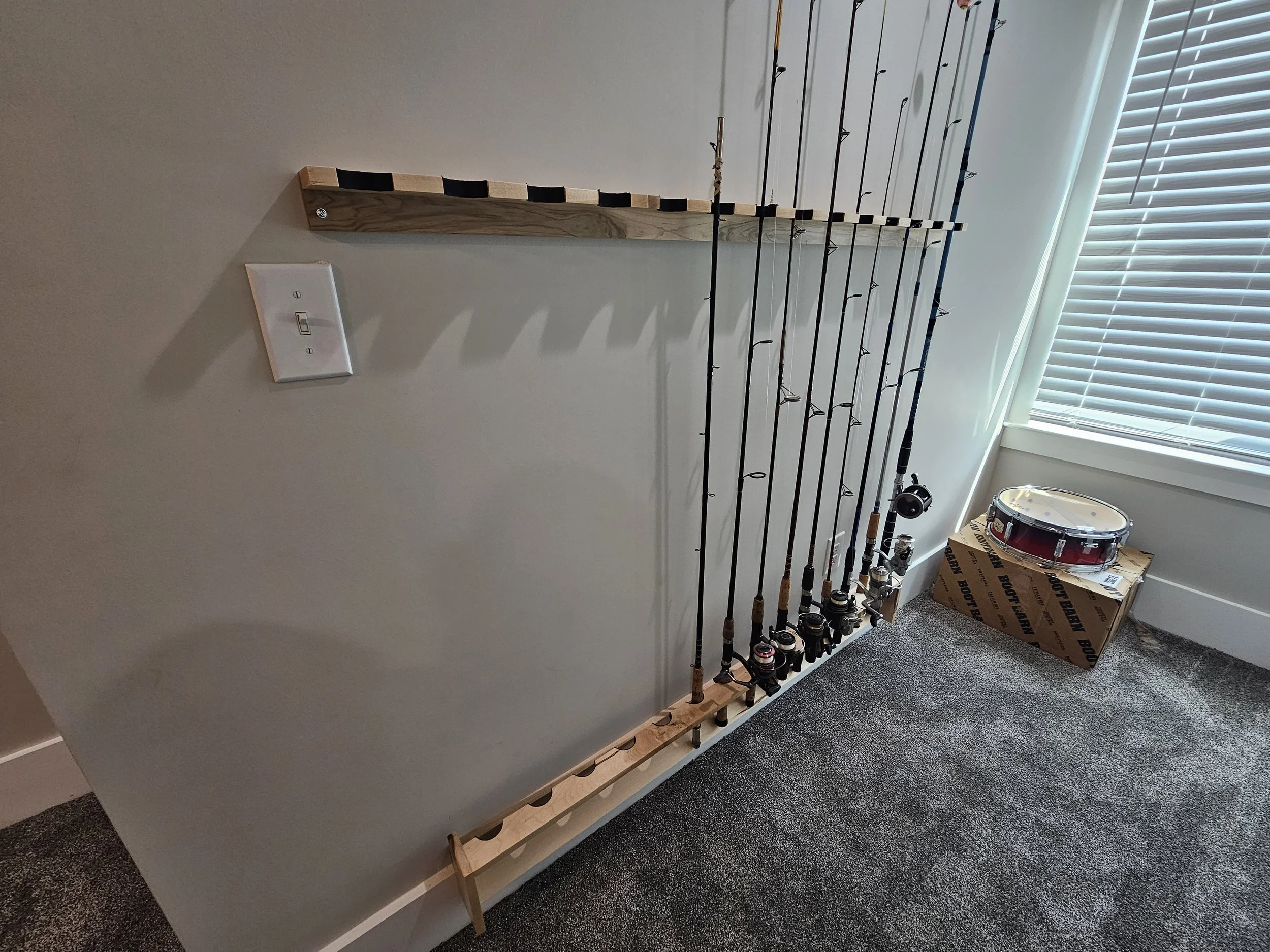 Maple Fishing Rod Holder