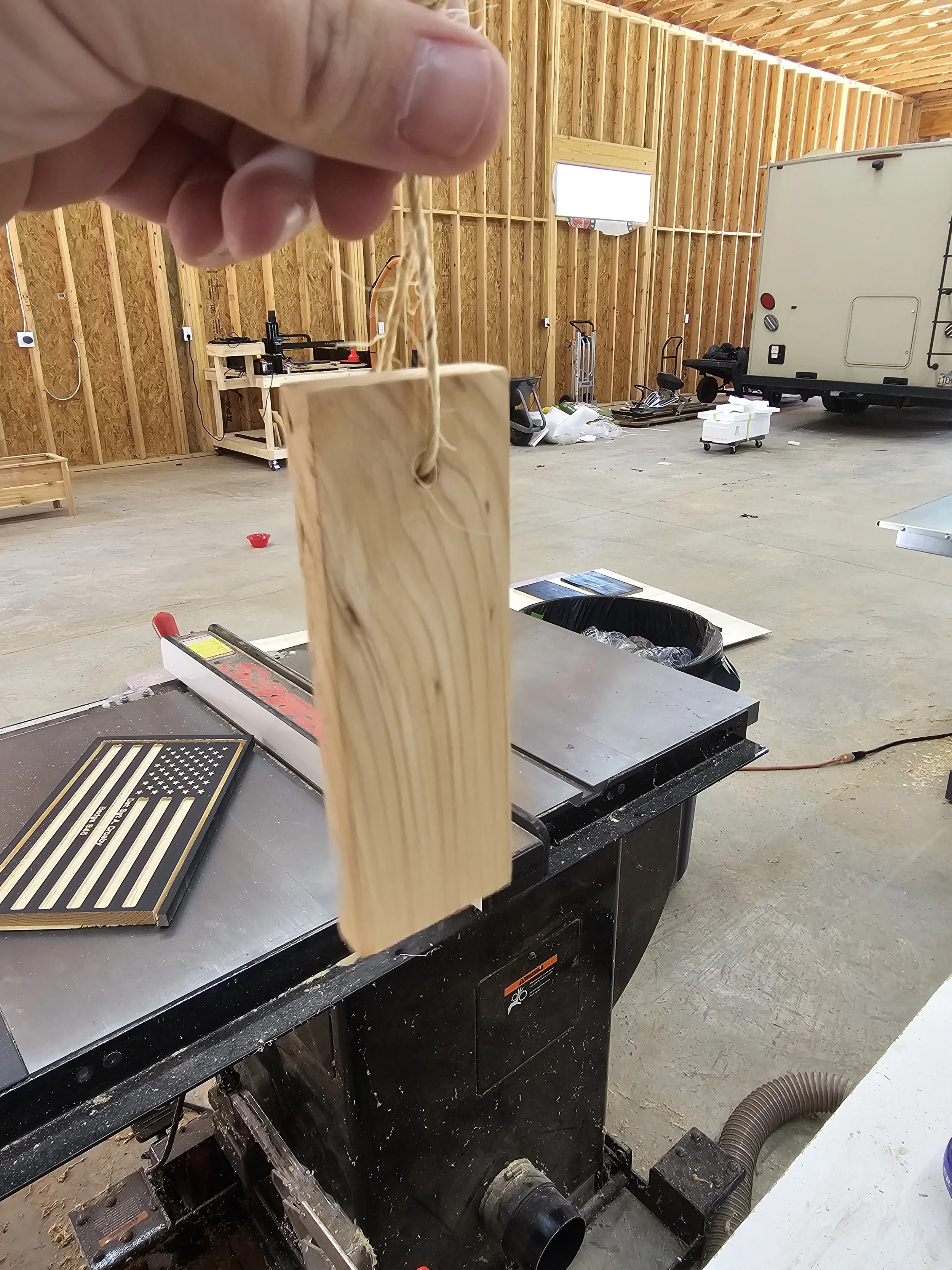 Rectangle Cedar Closet Hanger