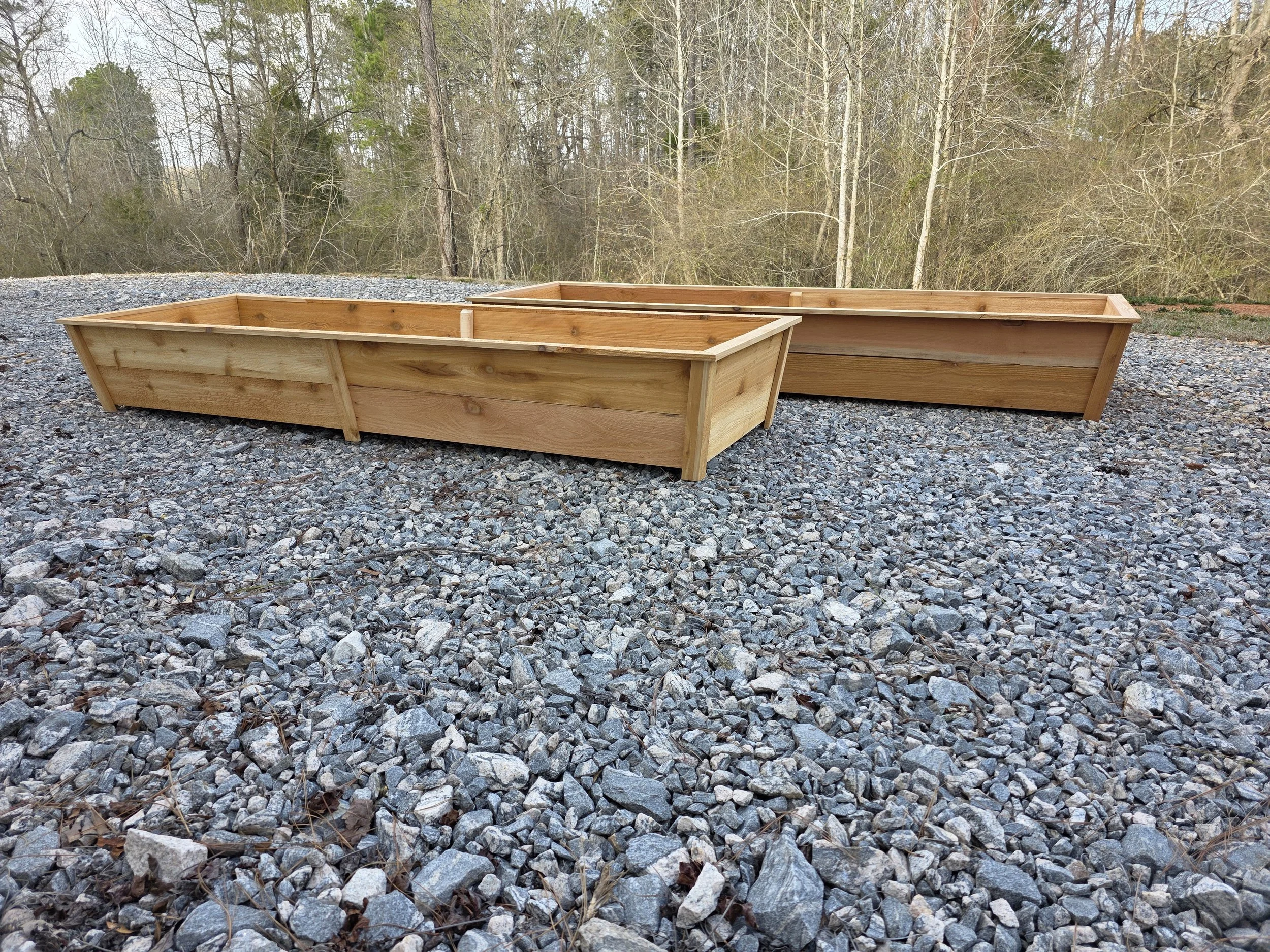 Cedar Long Tapered Planters