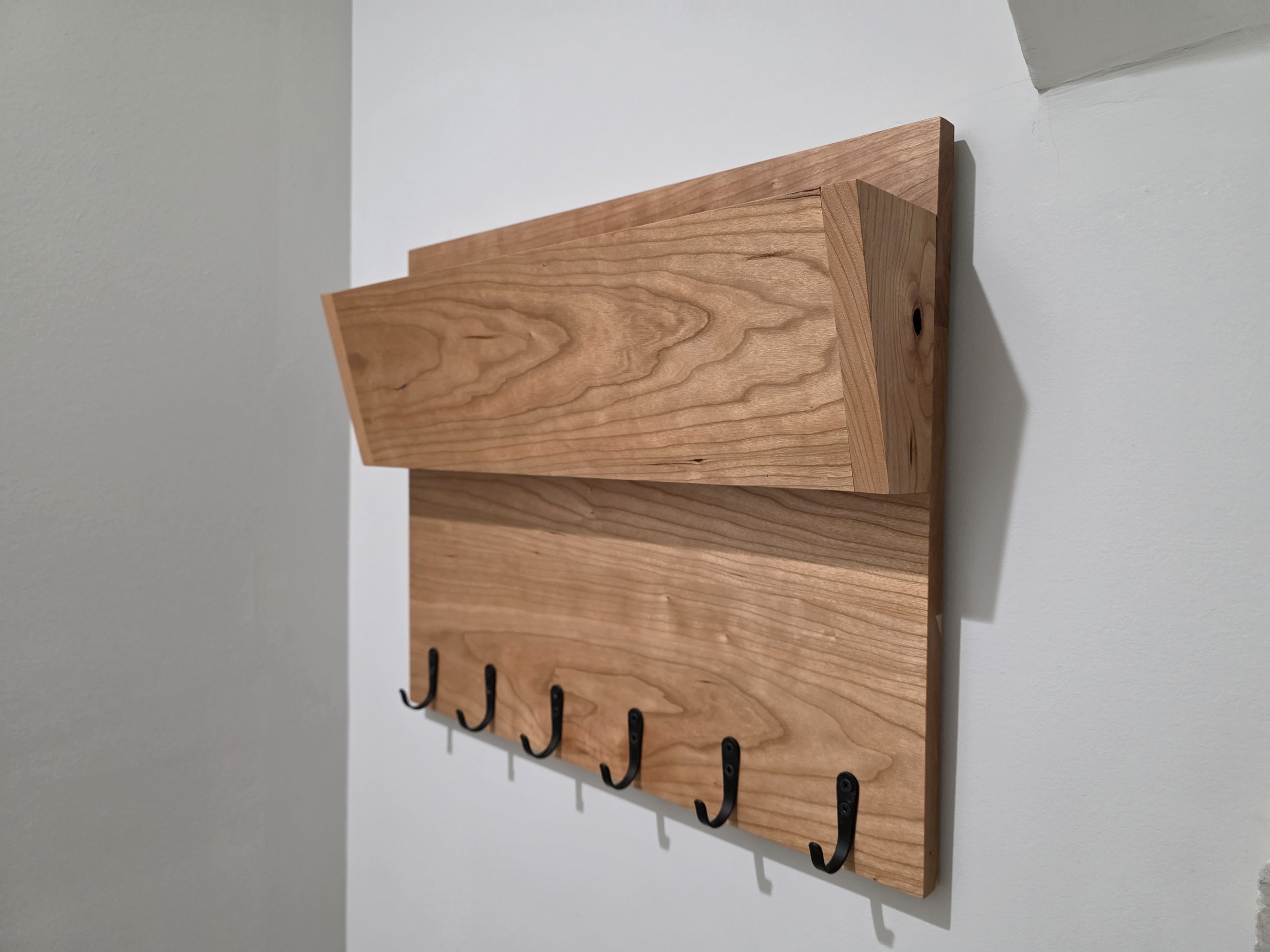 Custom Cherry Coat / Mail Holder