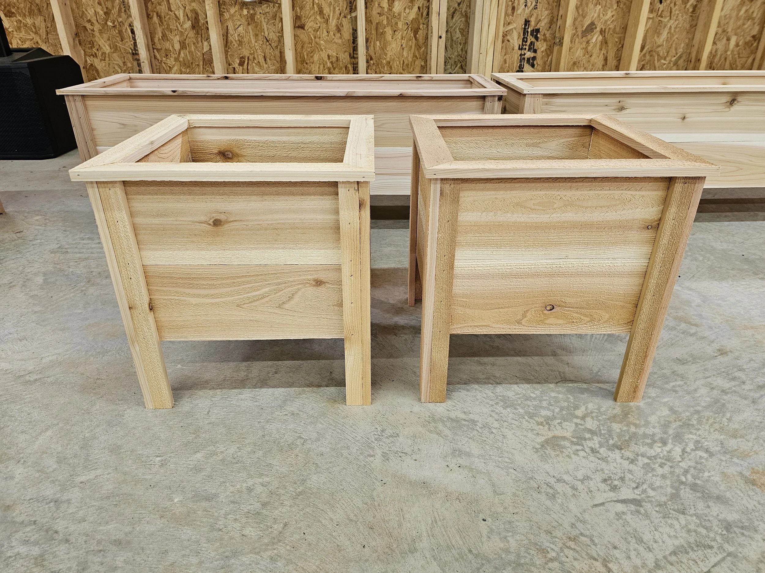Square Raised Planter Boxes