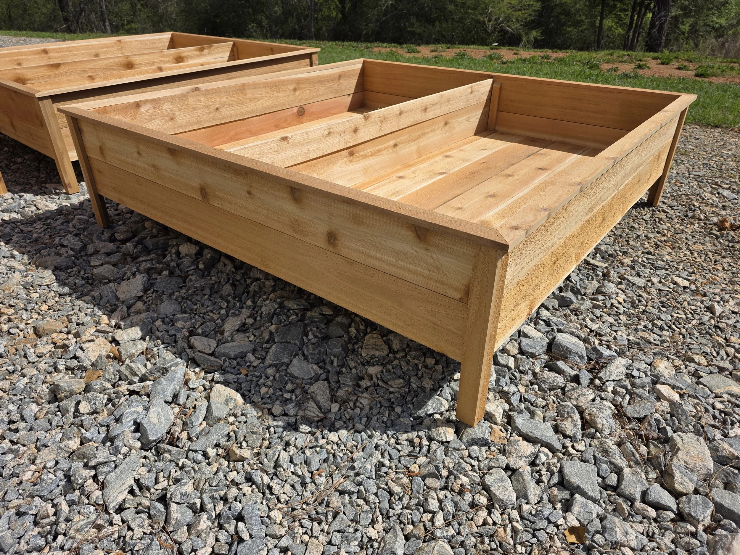 5 ft by 5 ft Elevated Cedar Planter