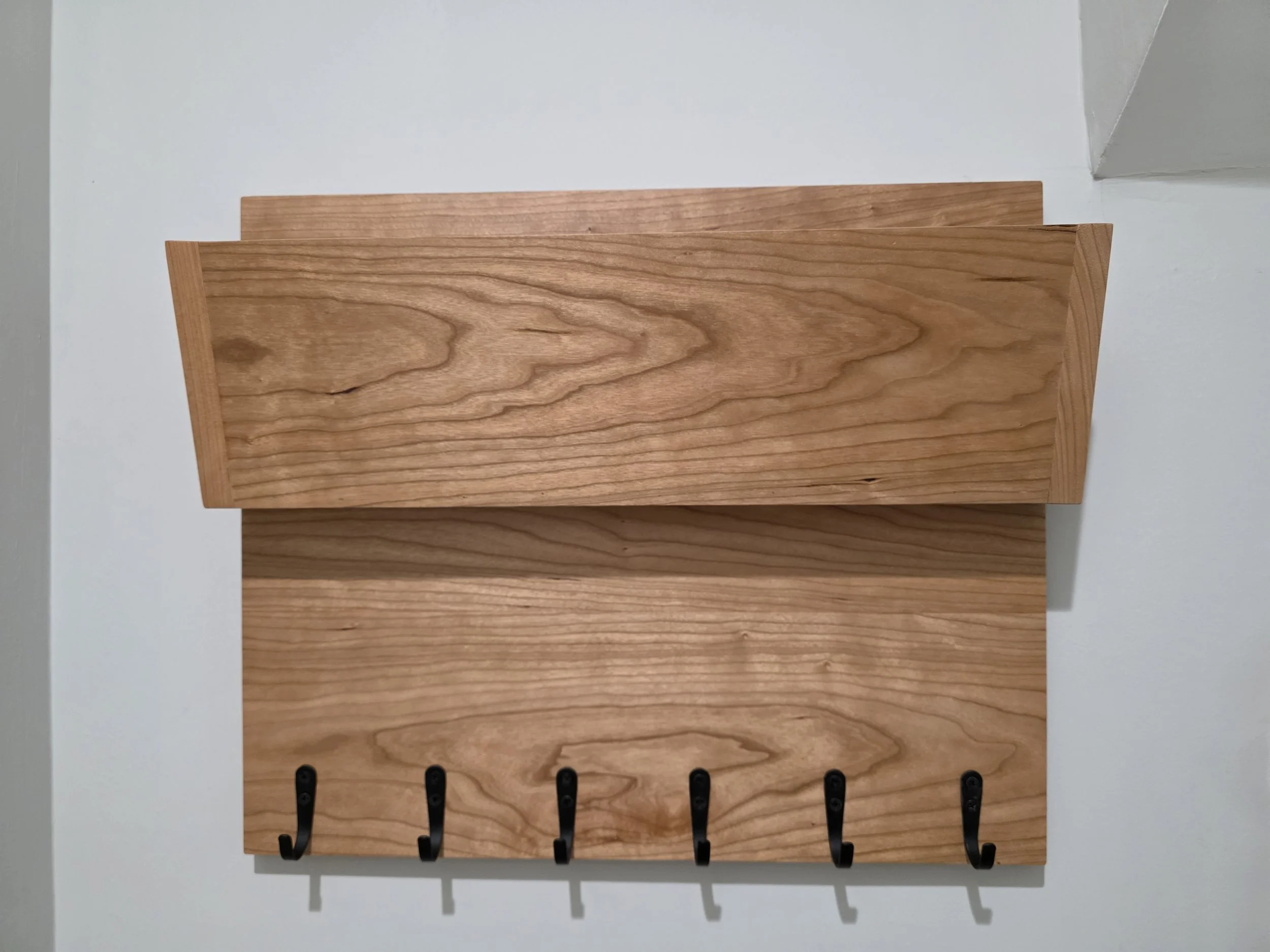 Custom Cherry Coat / Mail Holder