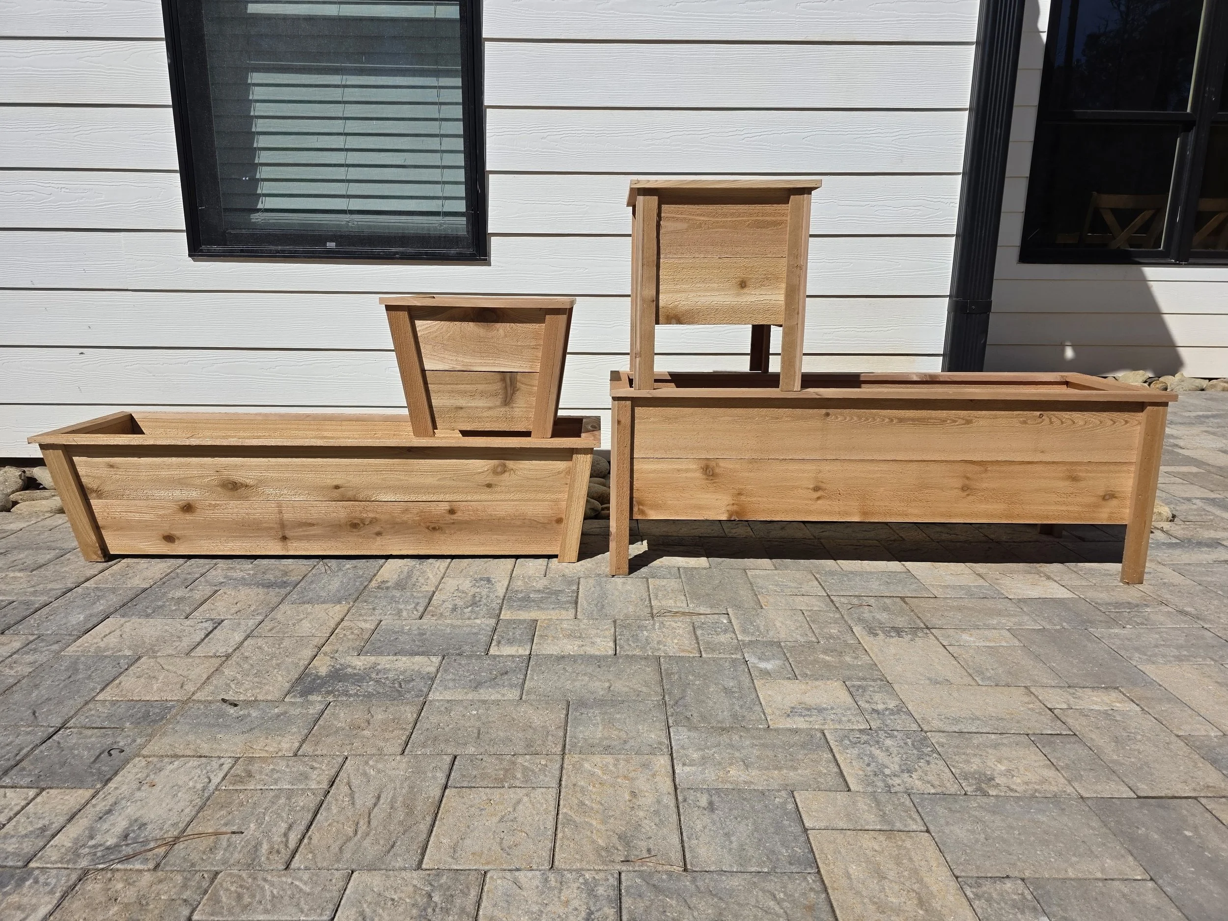 Various Cedar Planter Boxes