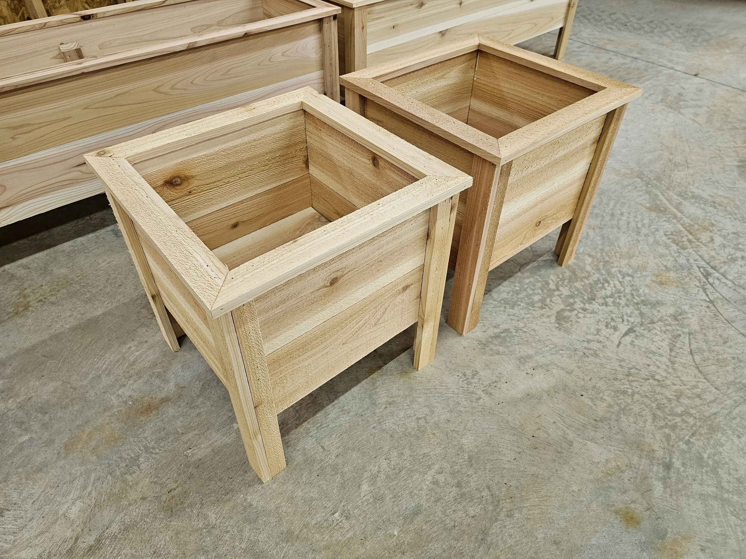 Square Raised Planter Boxes