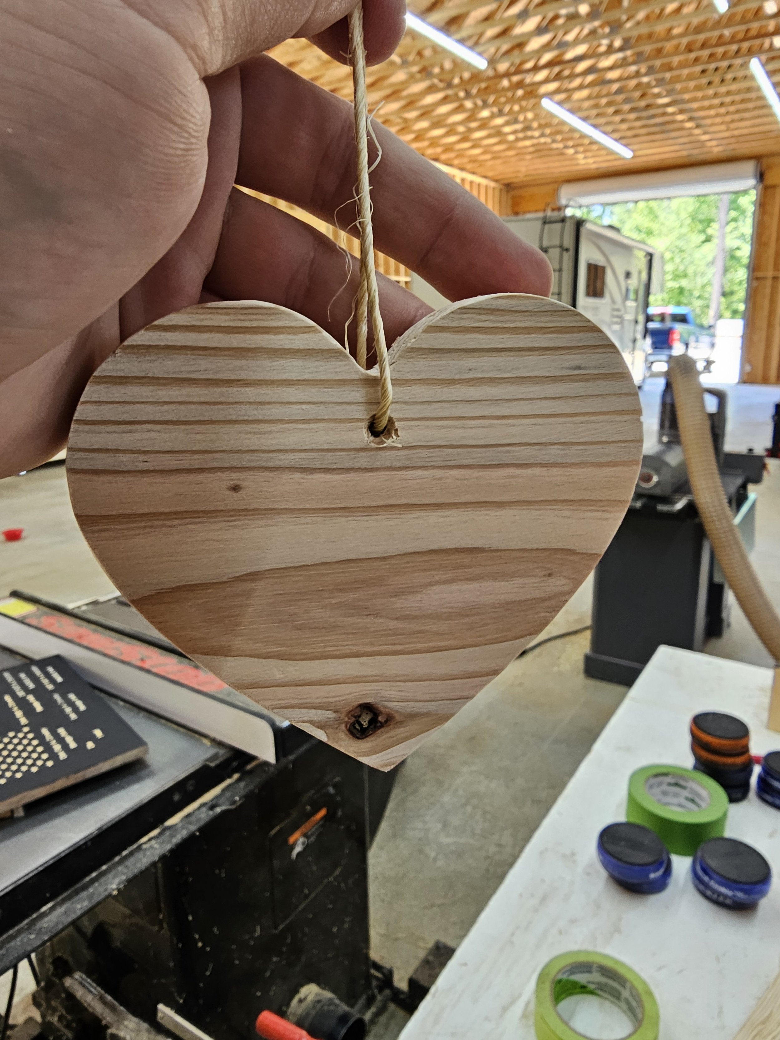 Heart Cedar Closet Hanger